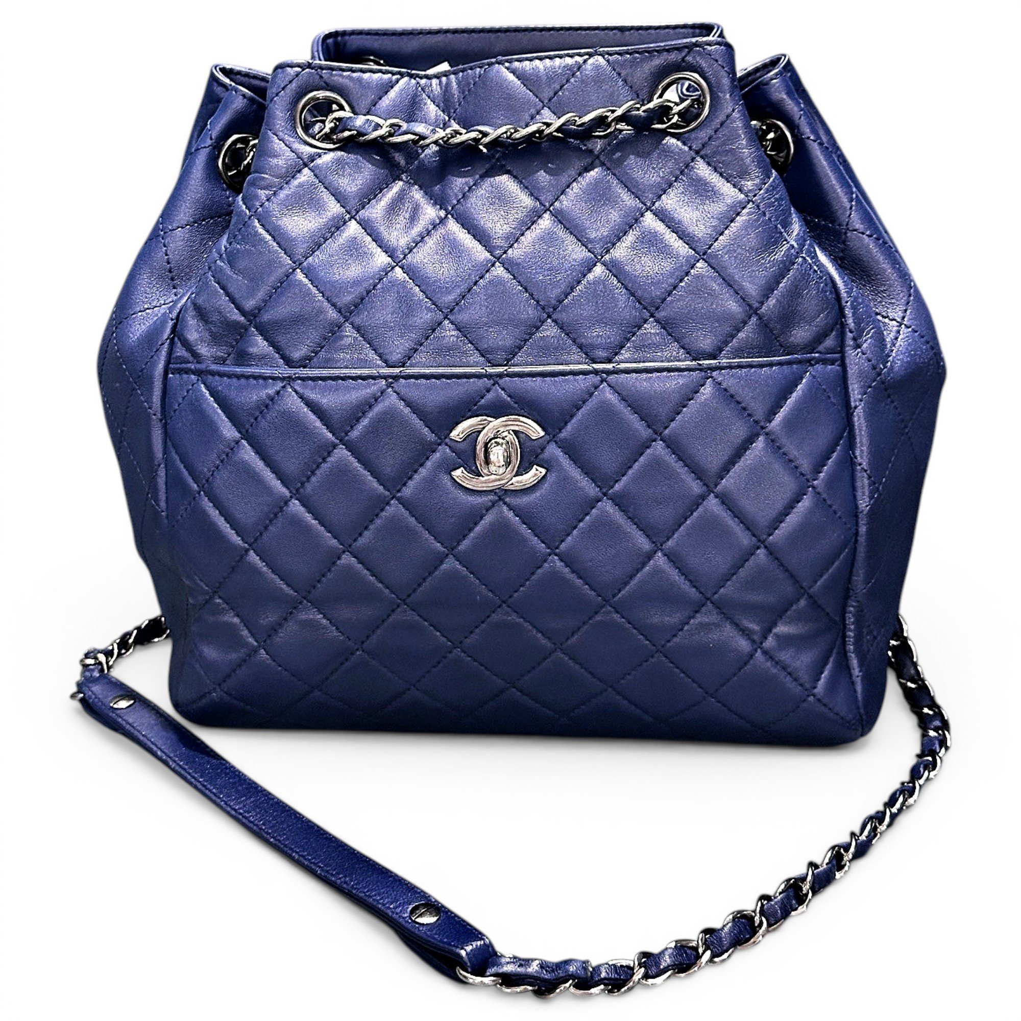 Leather backpack