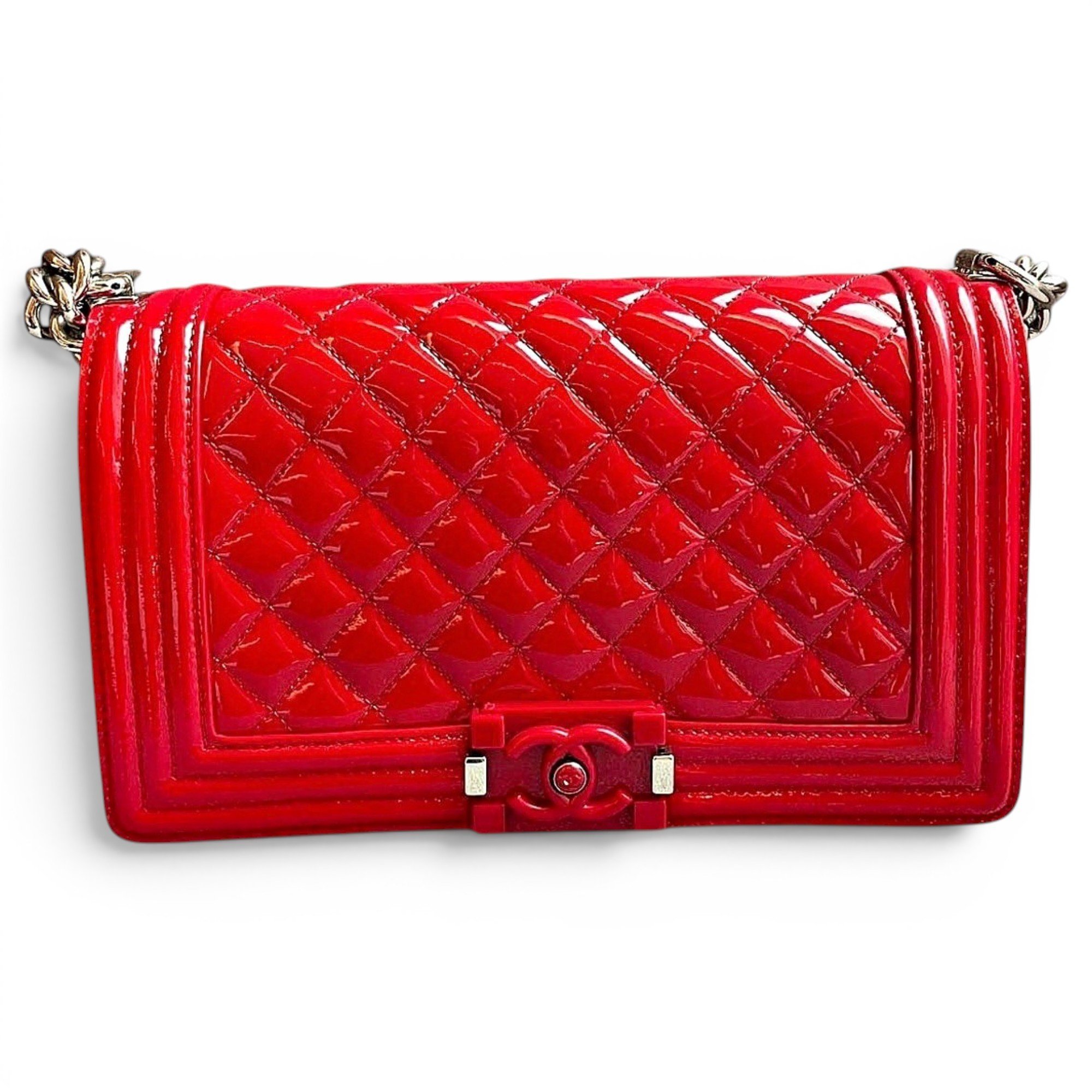 Boy patent leather crossbody bag