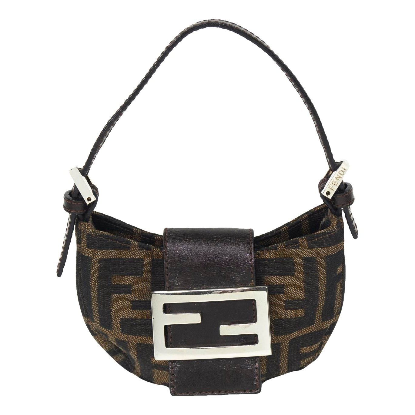Croissant Vintage cloth handbag