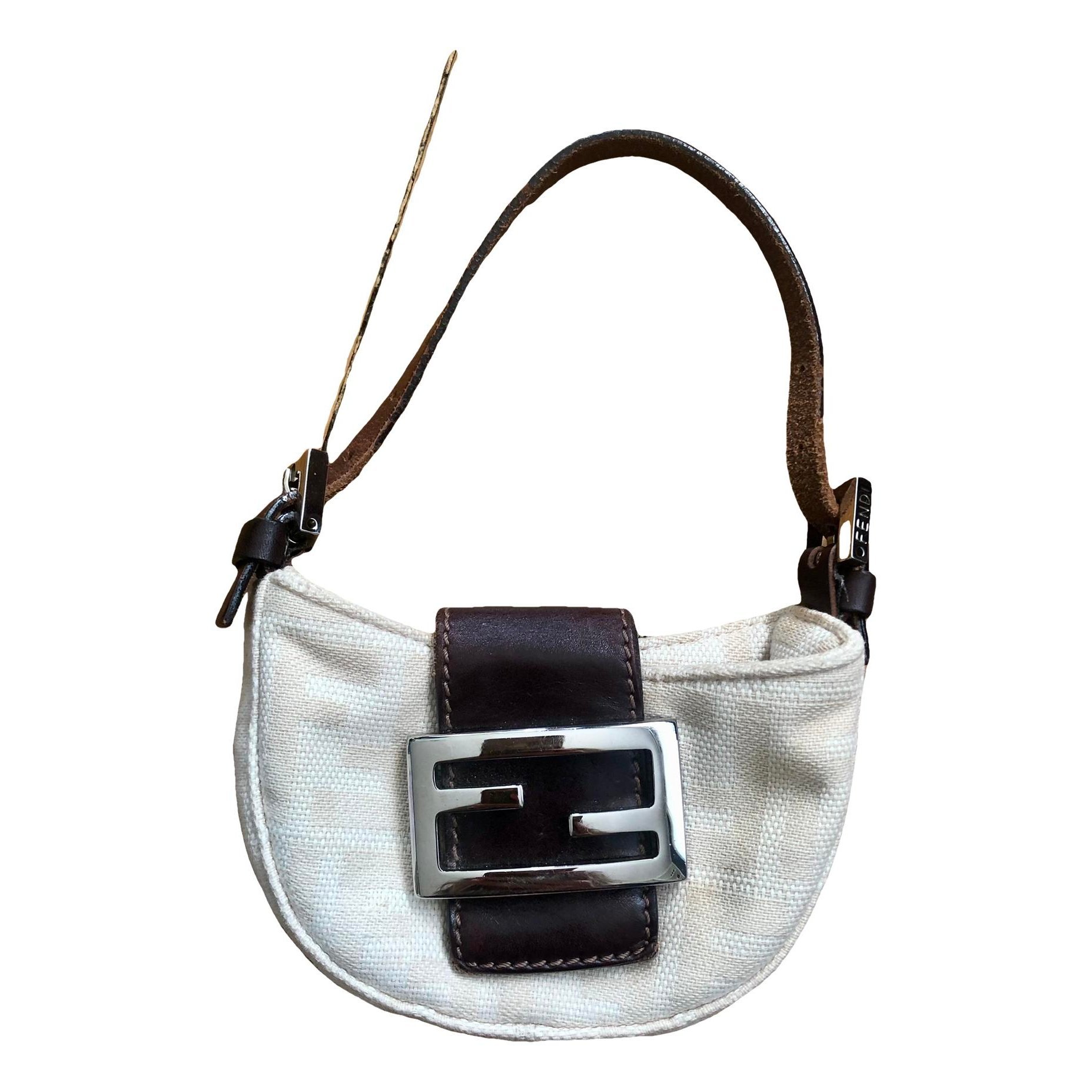Croissant Vintage cloth mini bag