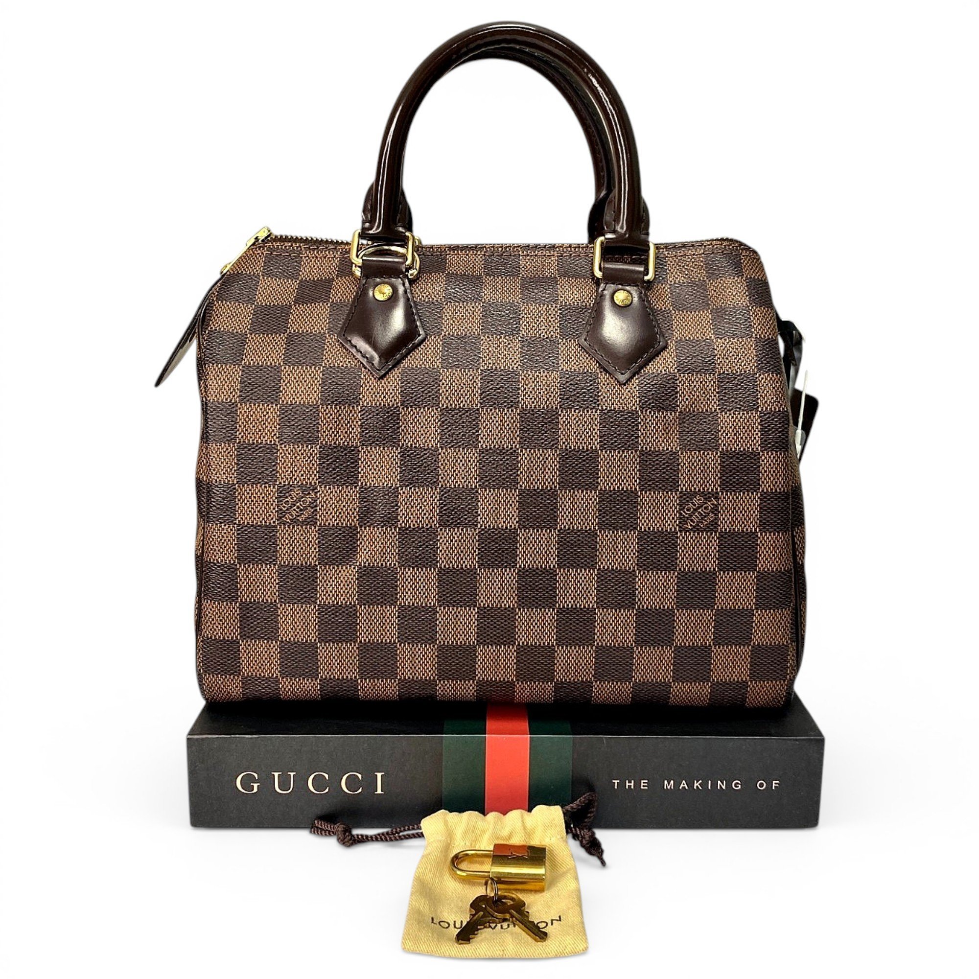 Speedy leather handbag