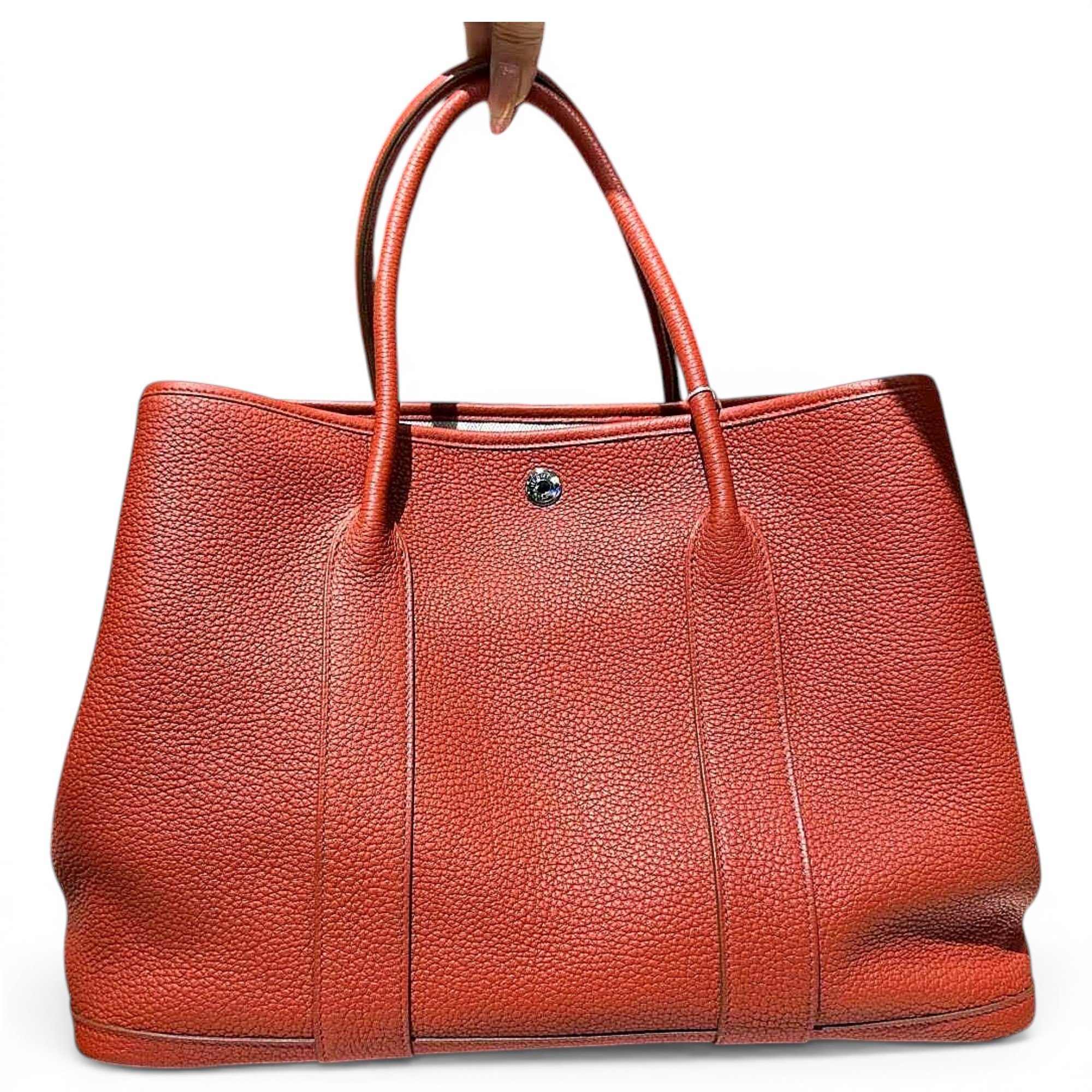 Garden Party leather handbag