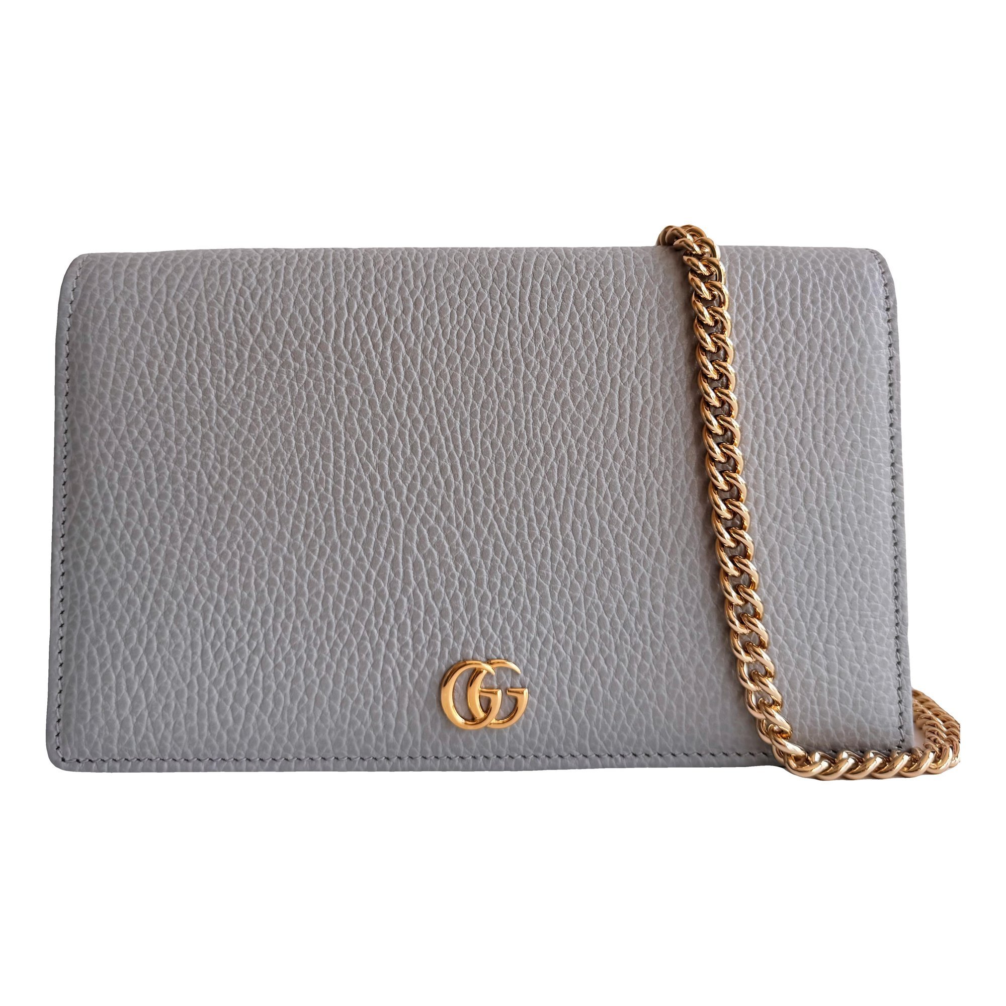 GG Marmont Chain Flap Wallet leather mini bag