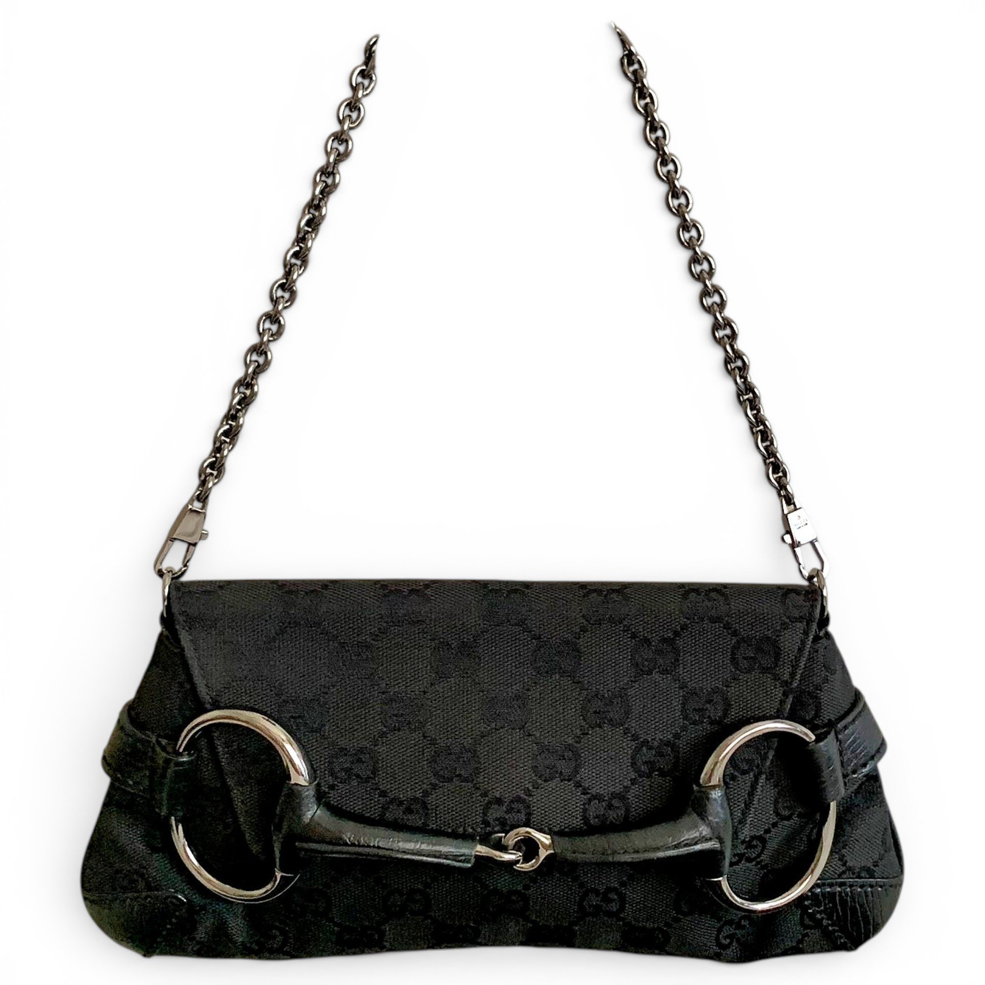 Horsebit Chain leather bag