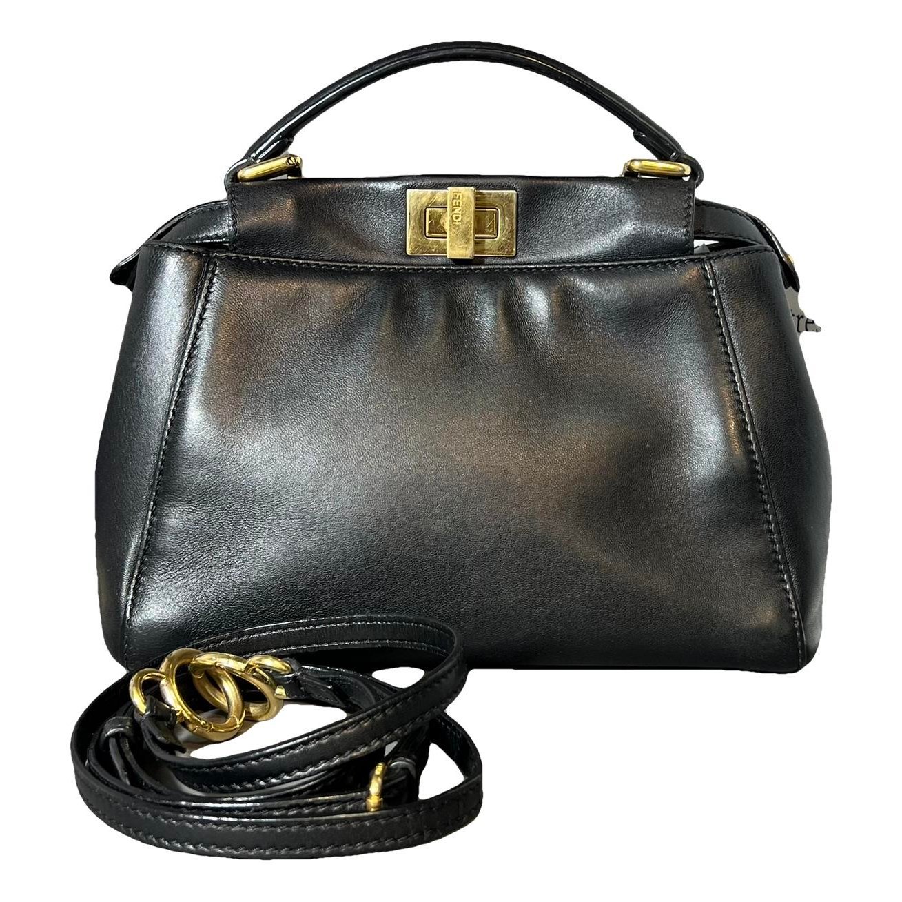 Peekaboo leather handbag