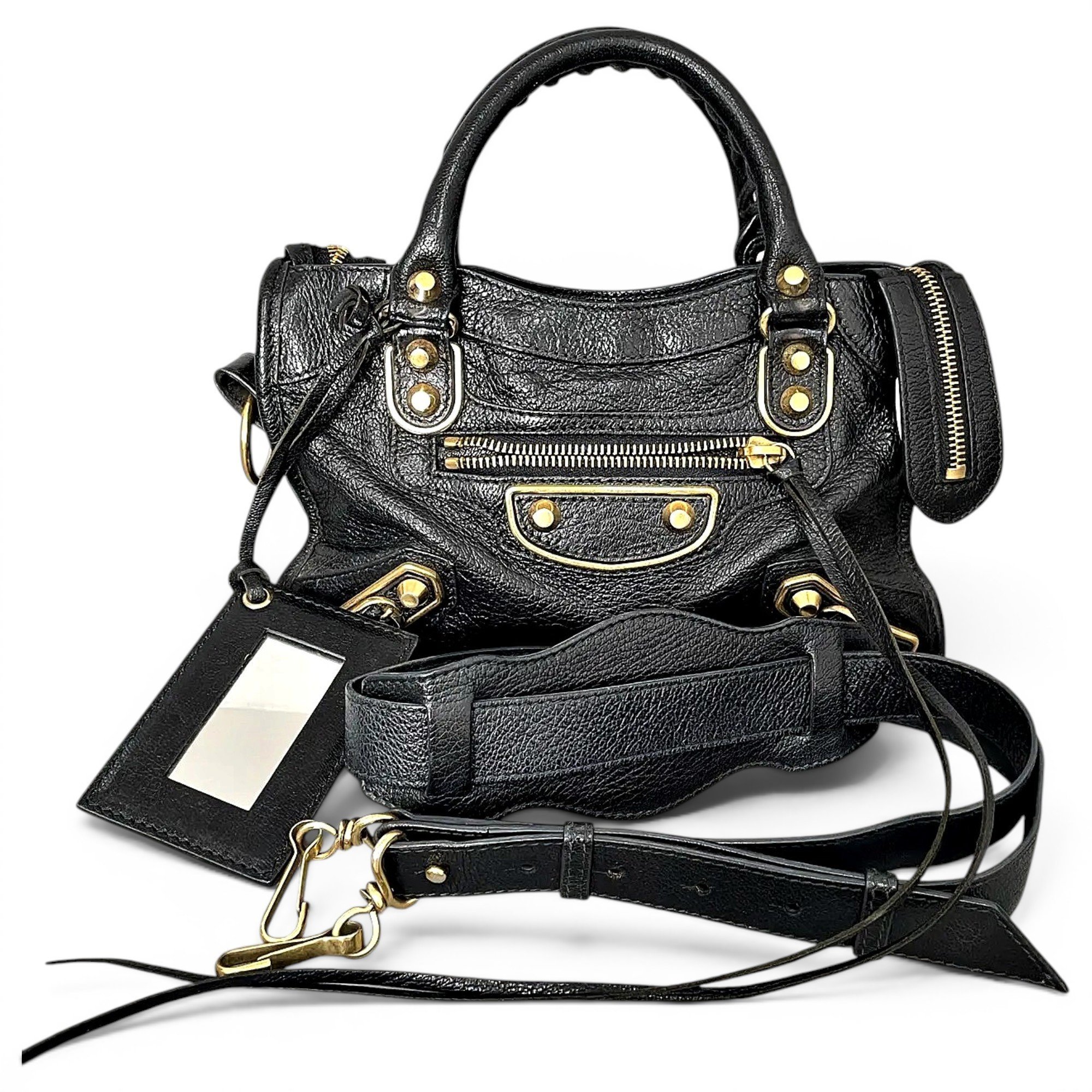 City leather crossbody bag