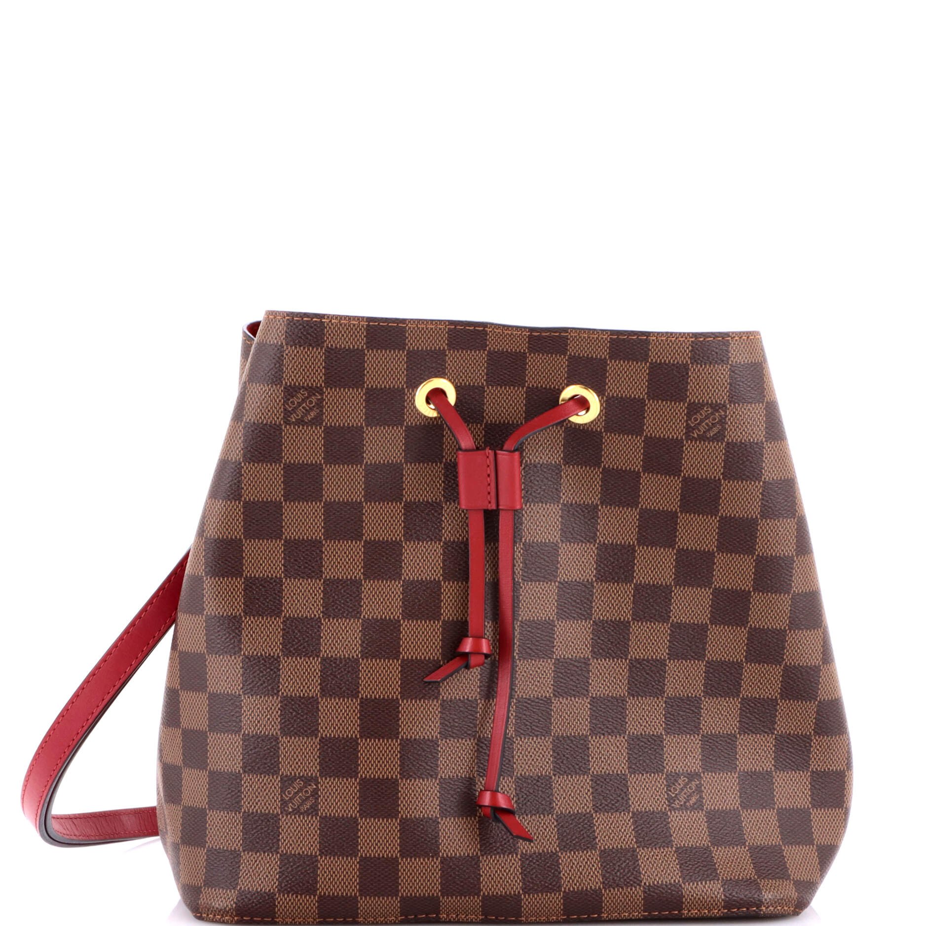 Louis Vuitton NeoNoe Handbag Damier with Leather MM