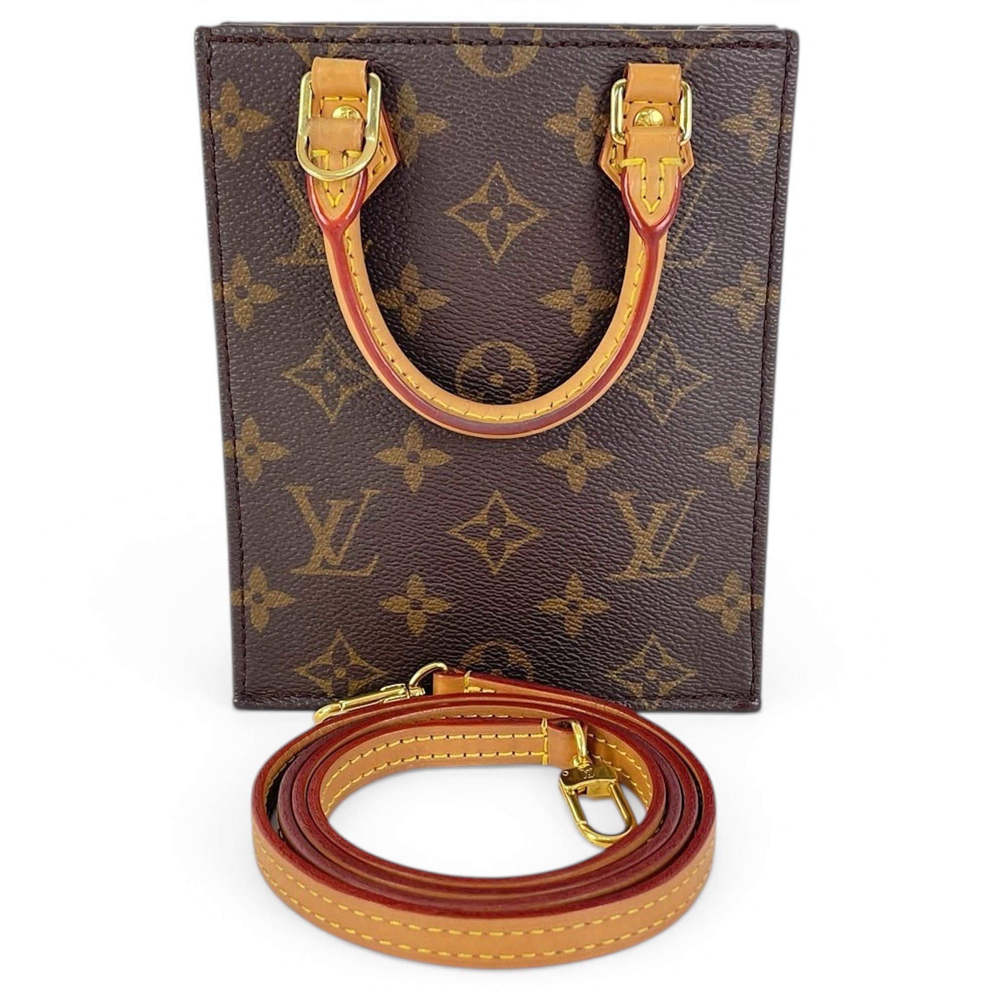 Leather clutch bag