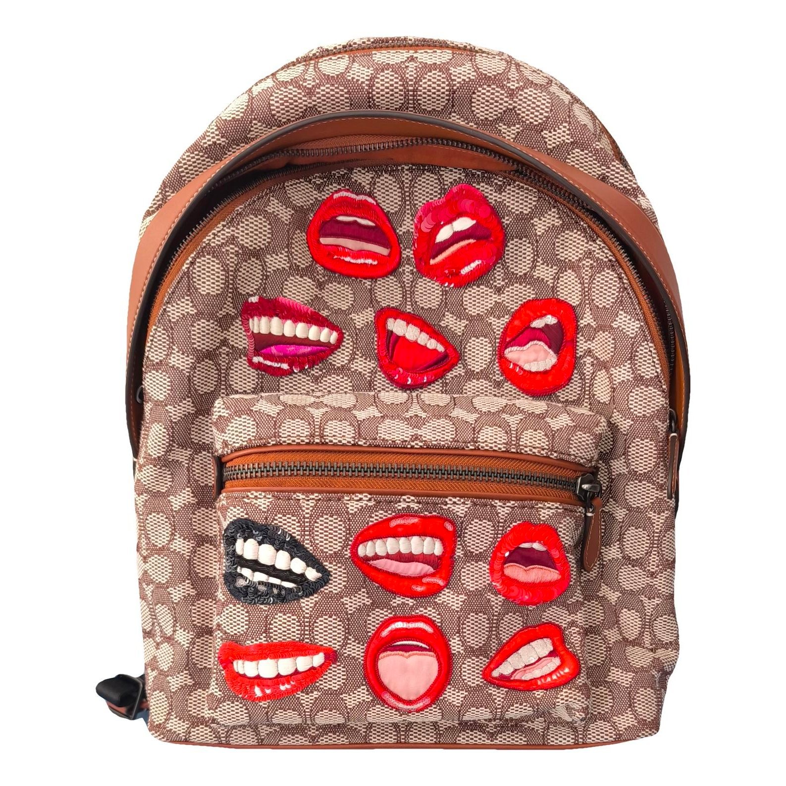Leather backpack