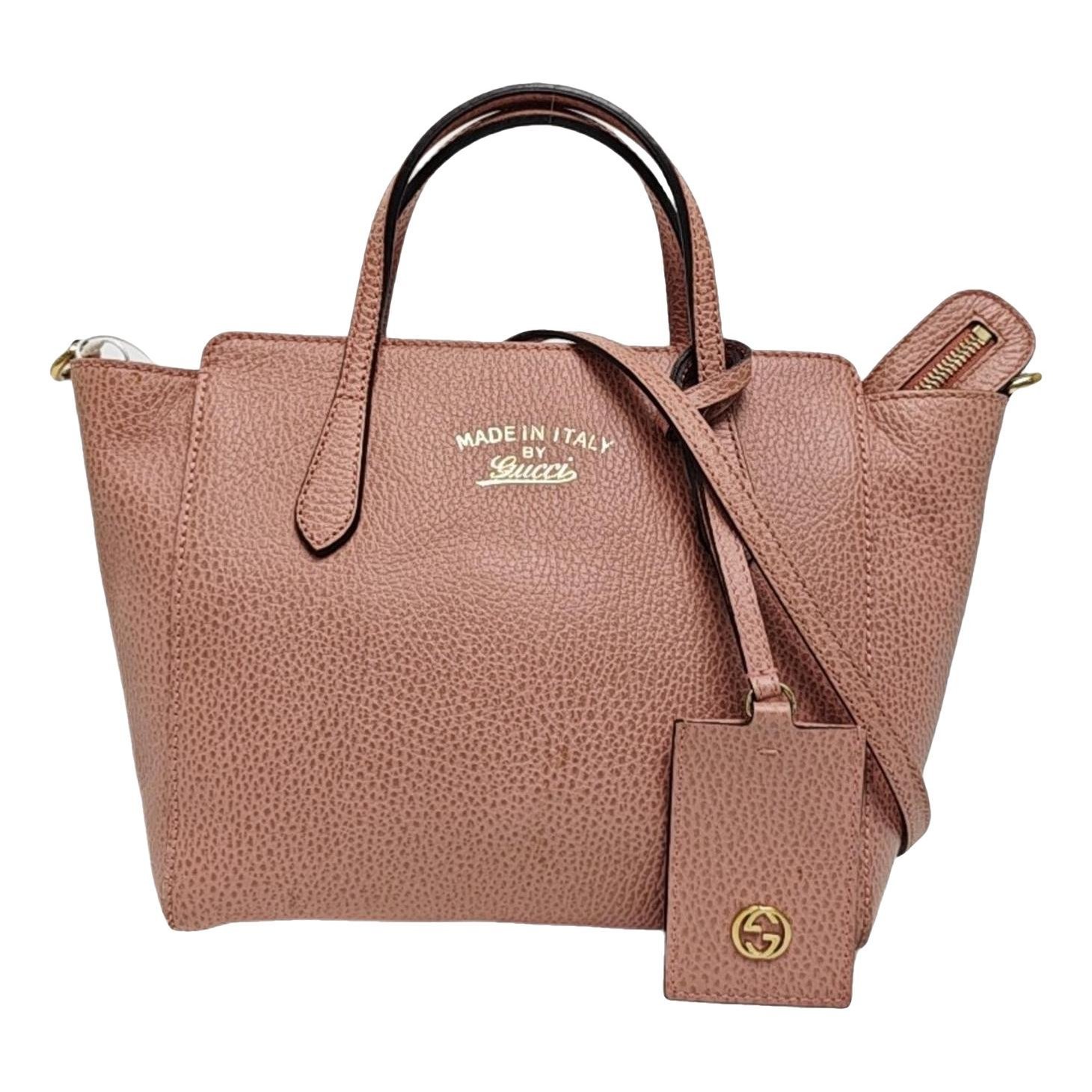 Swing leather handbag
