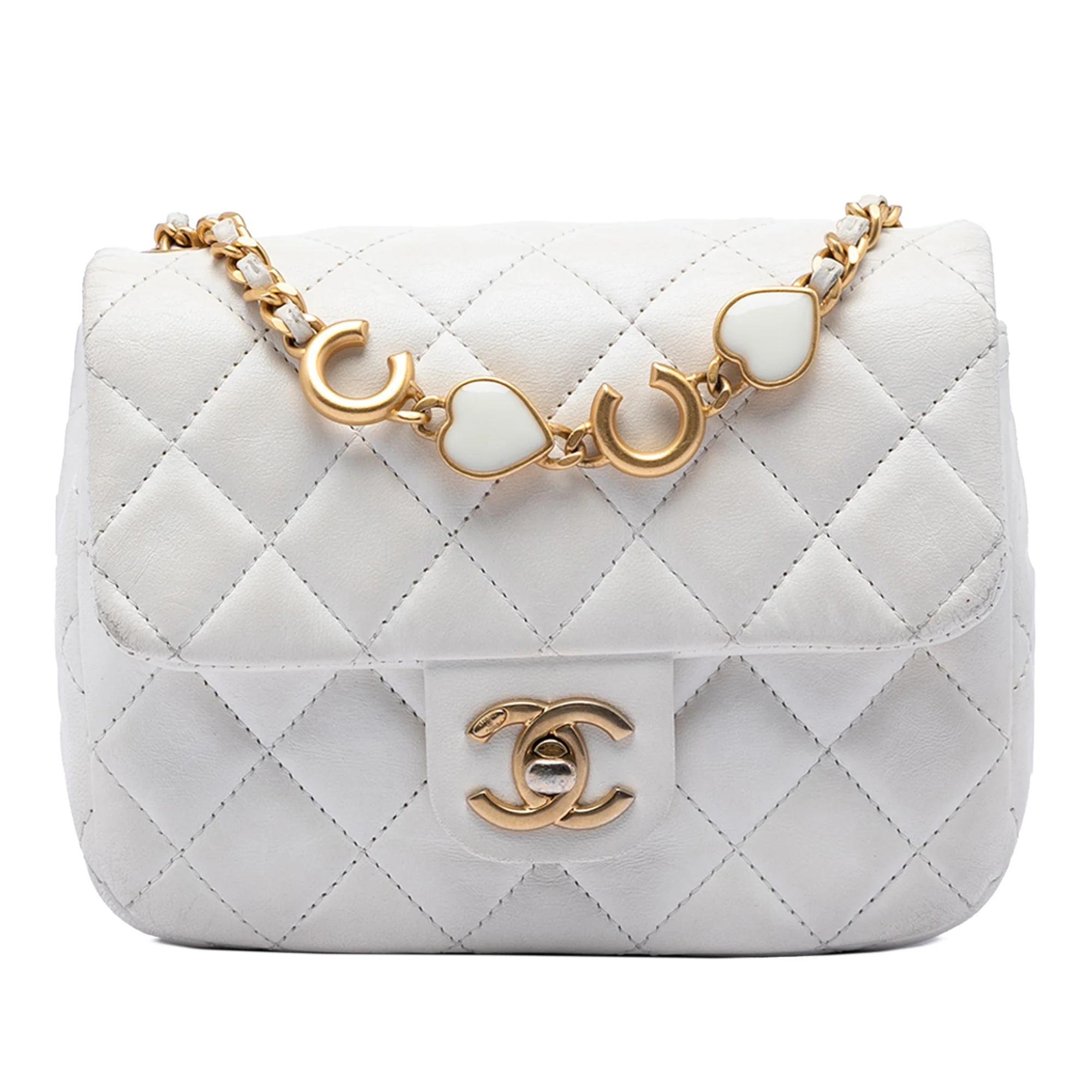 Wallet On Chain Boy Half Flap leather handbag