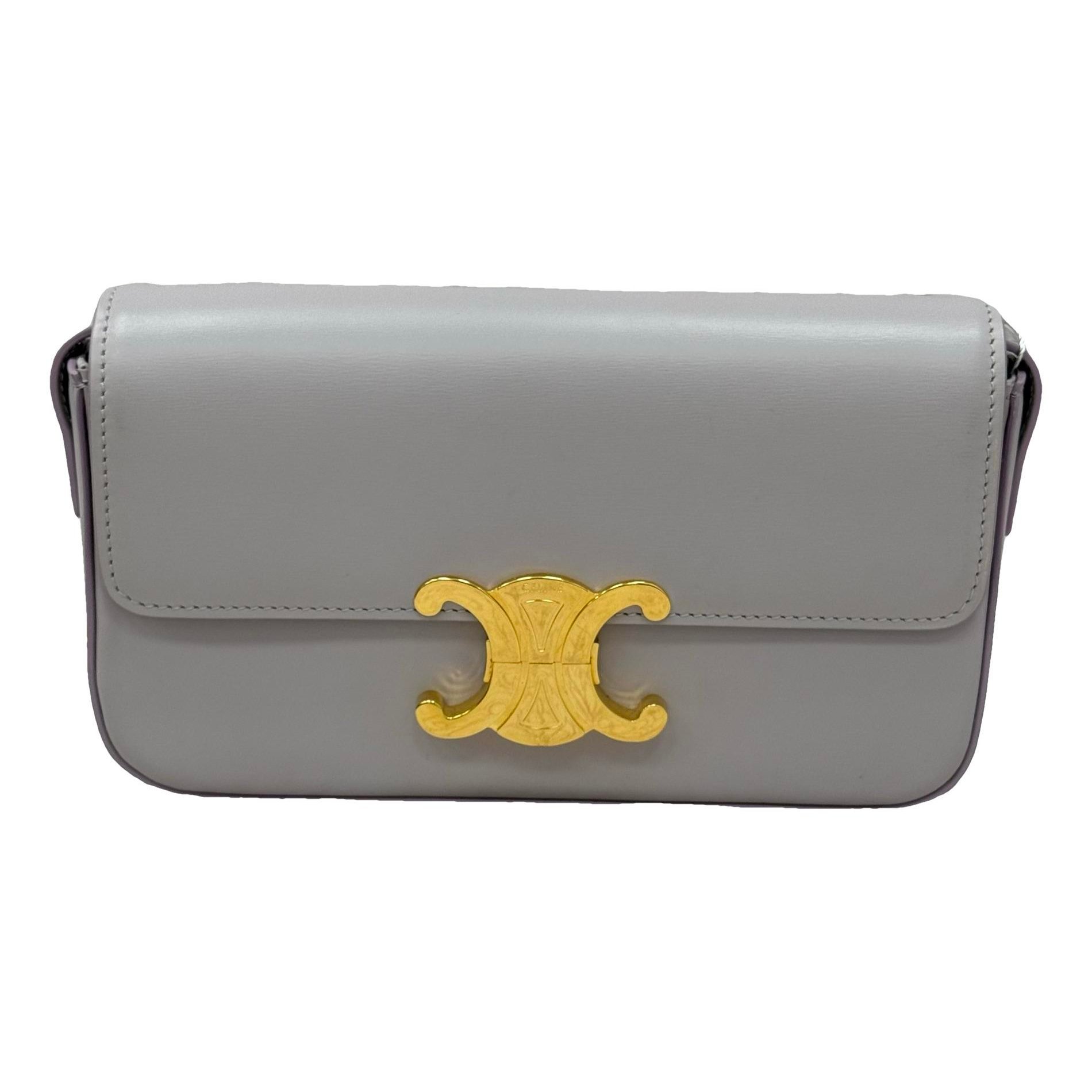 Triomphe Long leather handbag