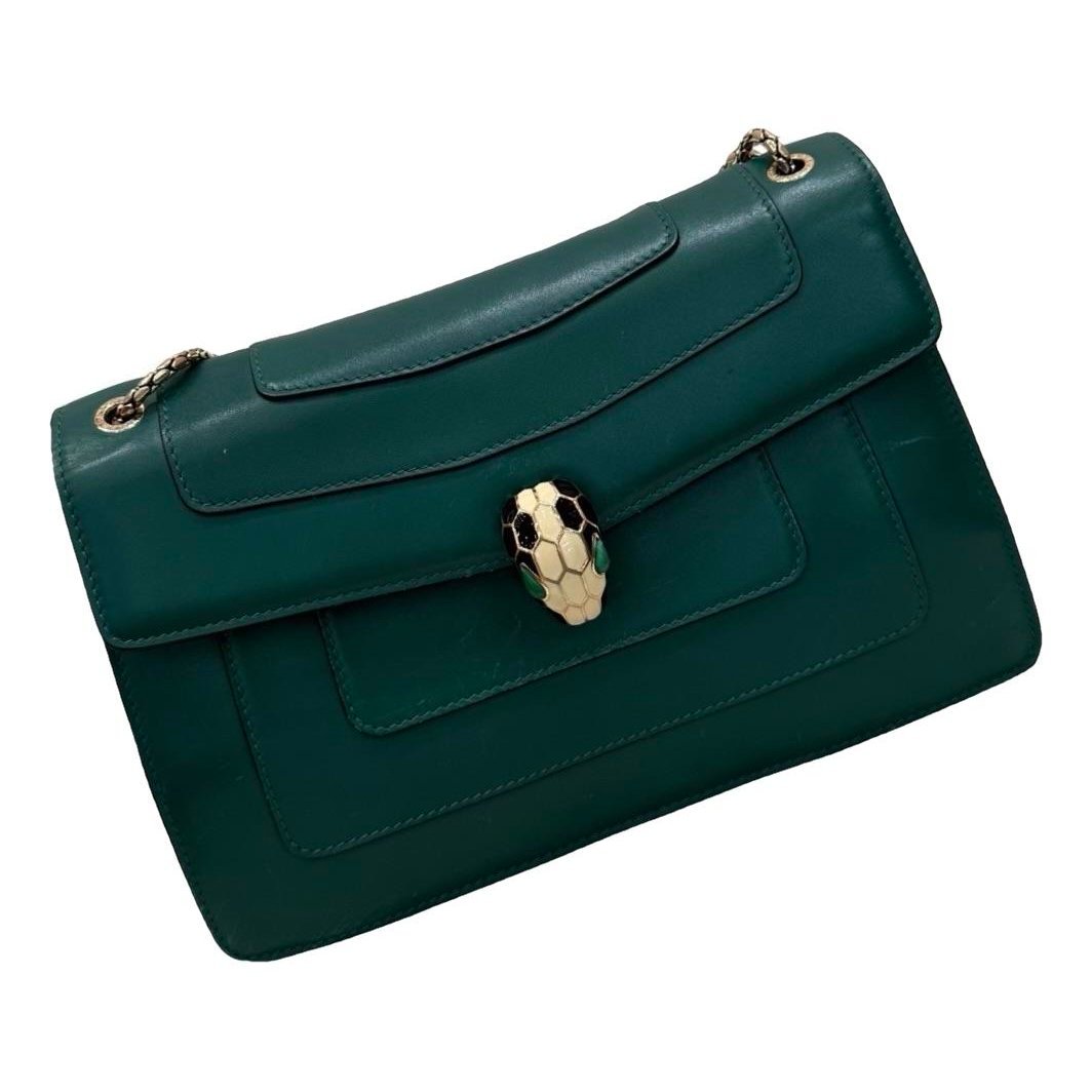 Serpenti leather handbag