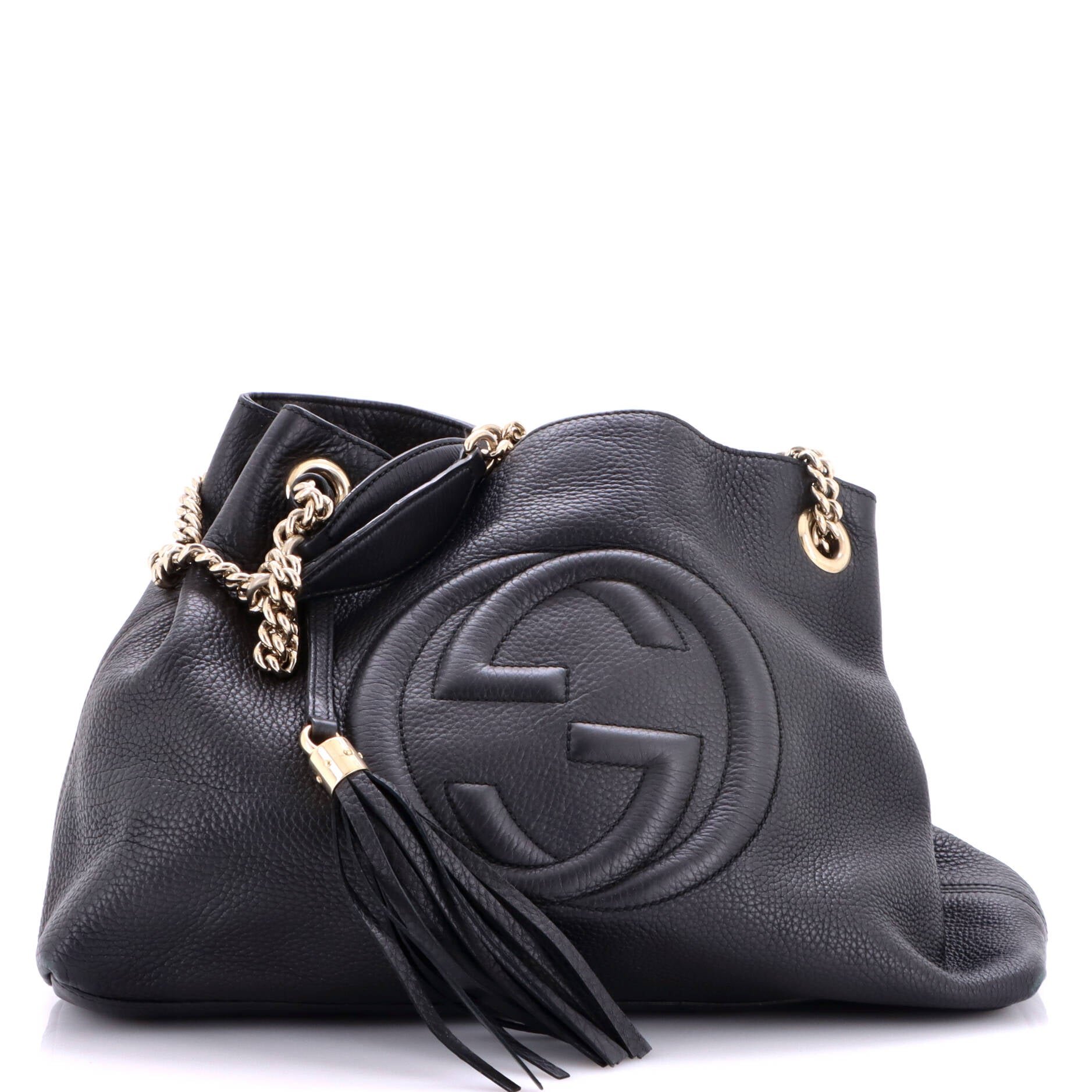Soho Chain Strap Shoulder Bag Leather Medium