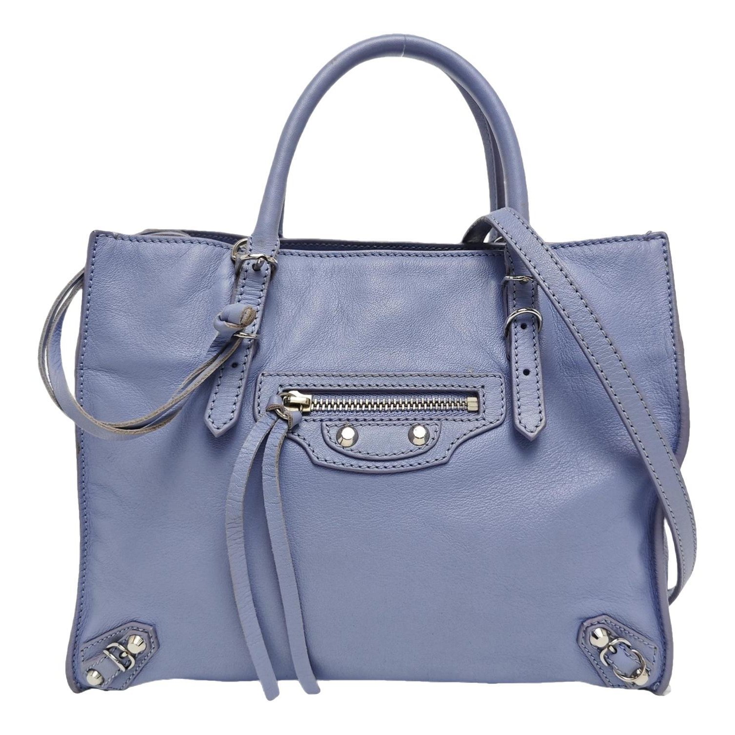 Papier leather handbag