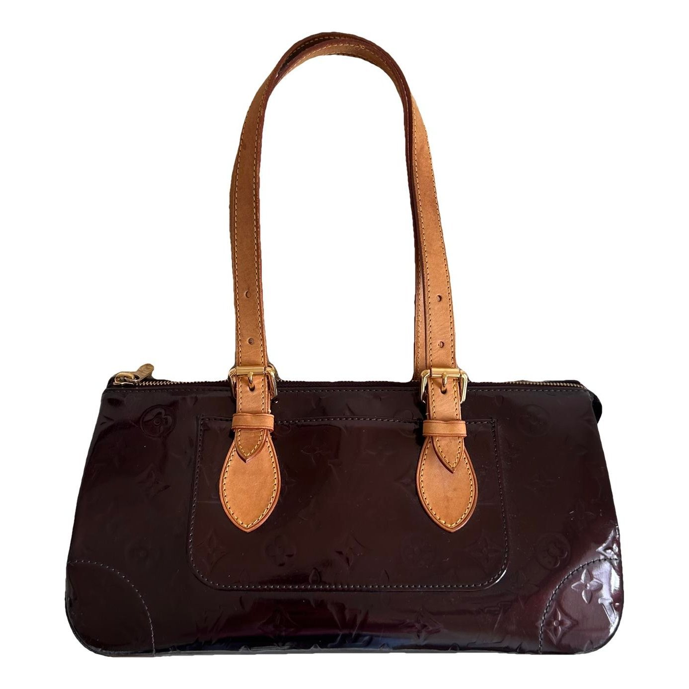 Rosewood leather handbag