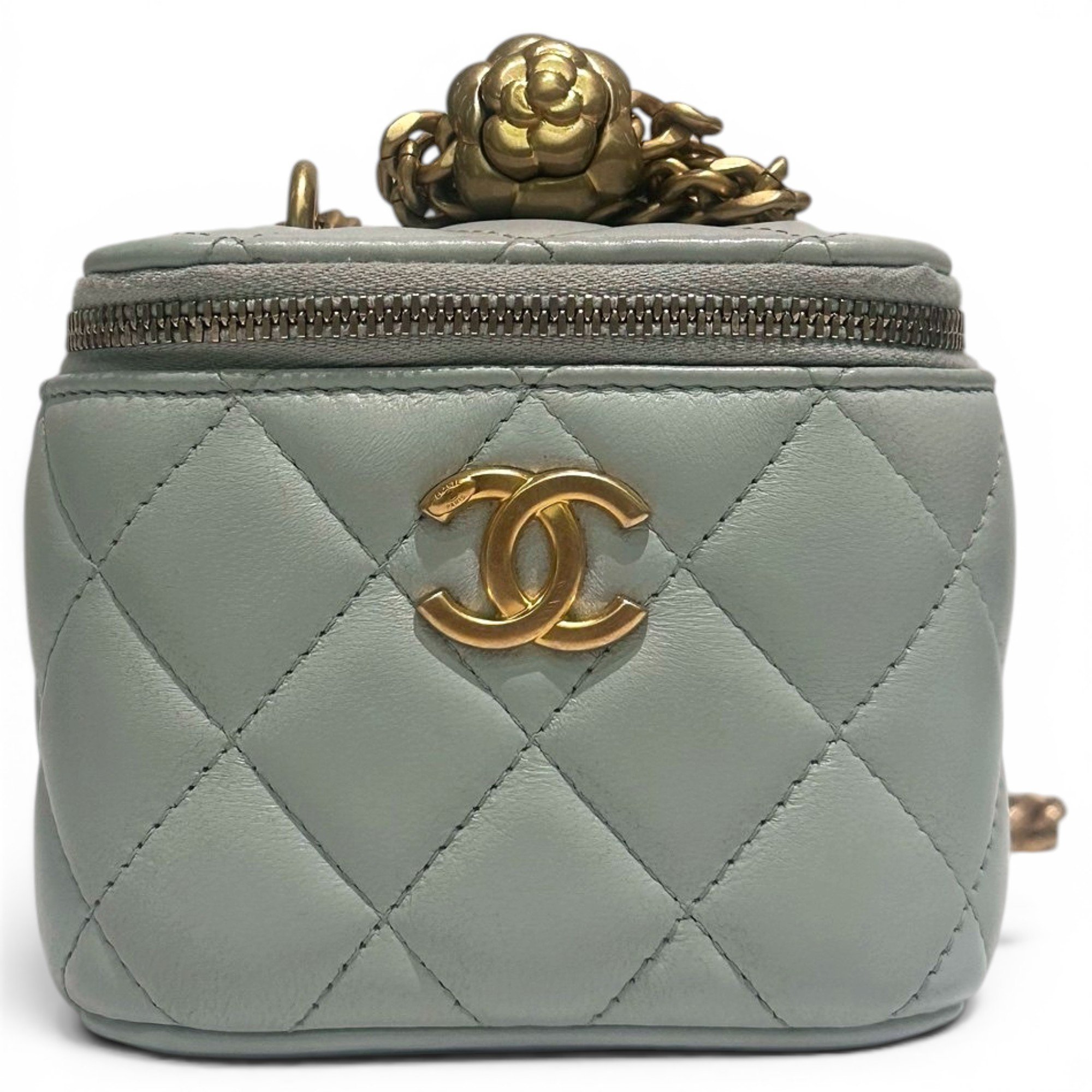 Trendy CC Vanity leather handbag