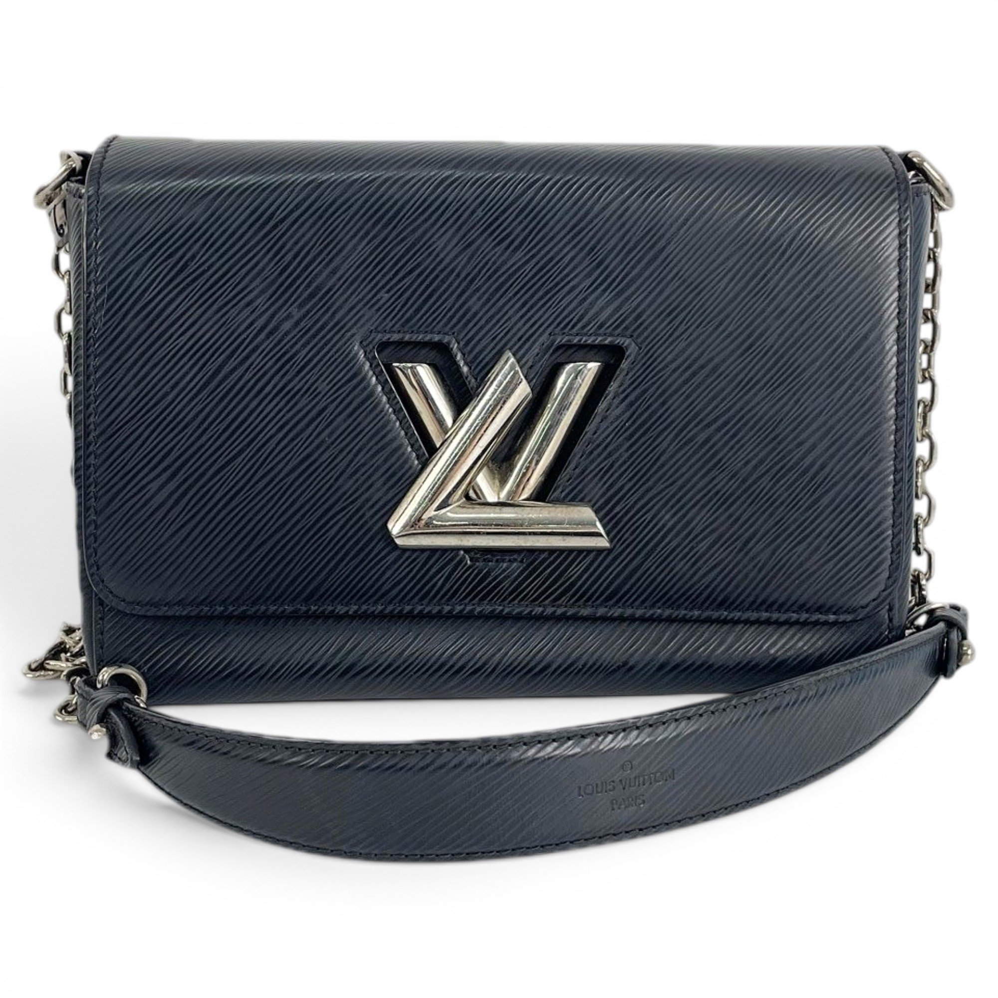 Twist leather handbag