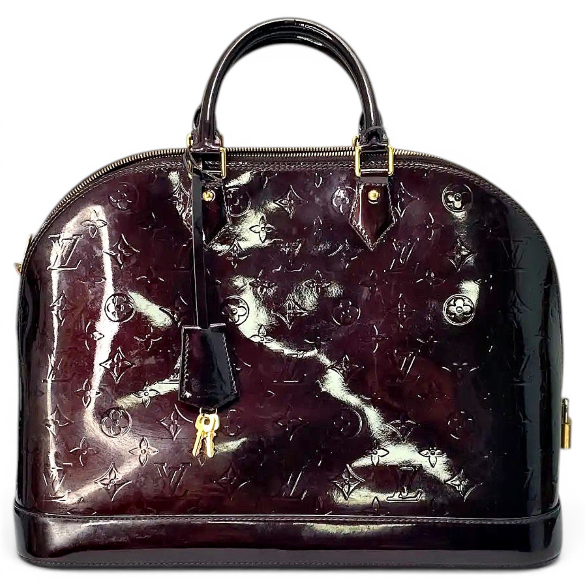 Alma patent leather handbag