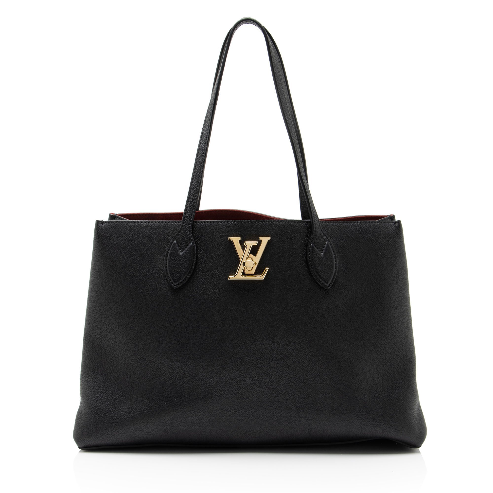 Louis Vuitton Lockme leather tote