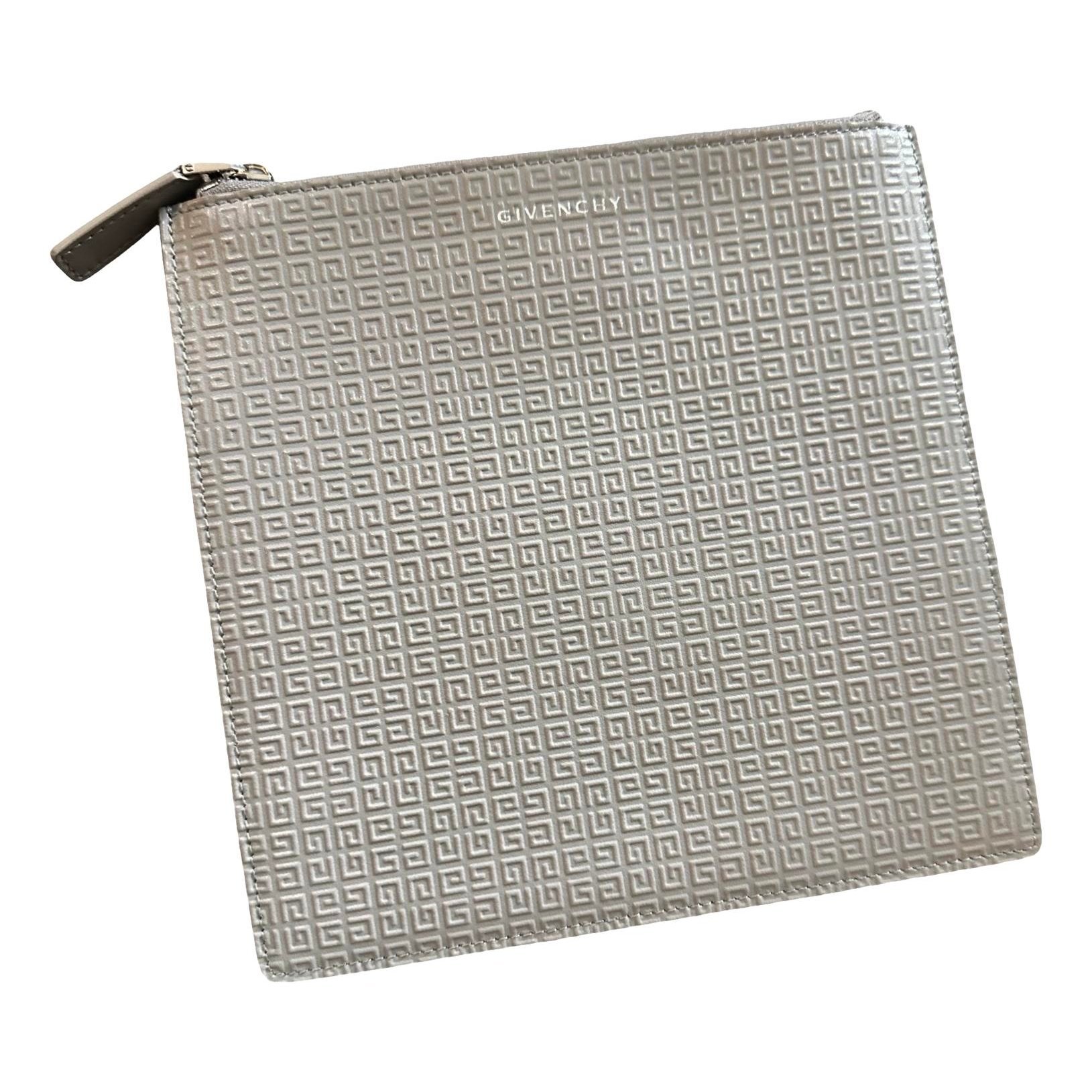 Leather clutch bag