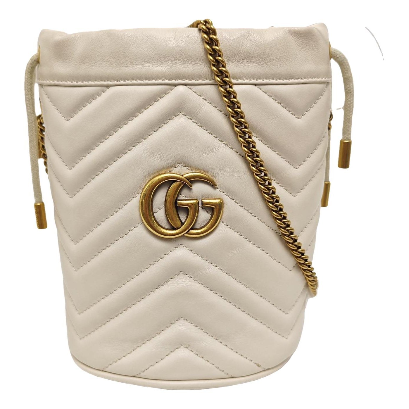 GG Marmont Chain Bucket leather crossbody bag