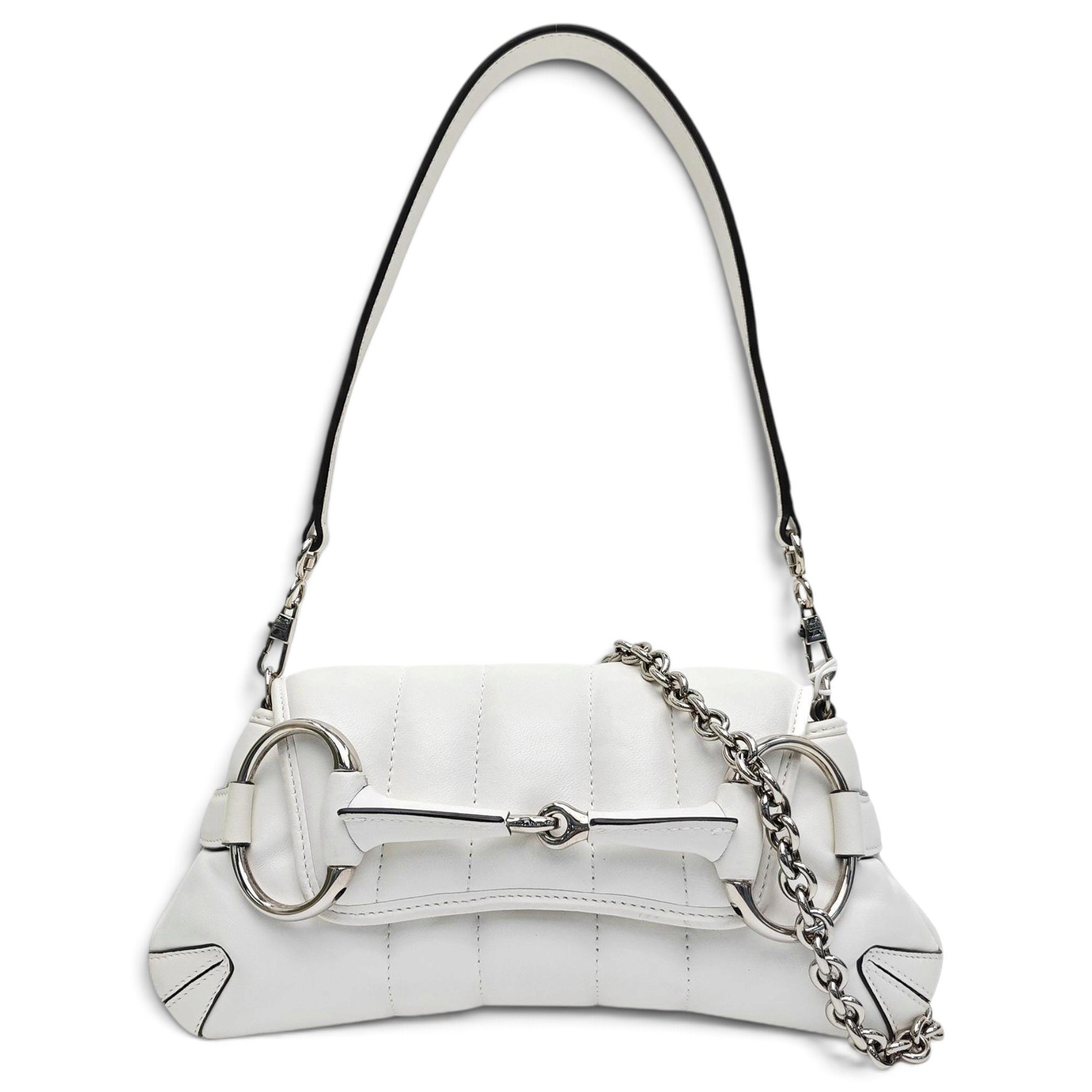 Horsebit Chain leather handbag
