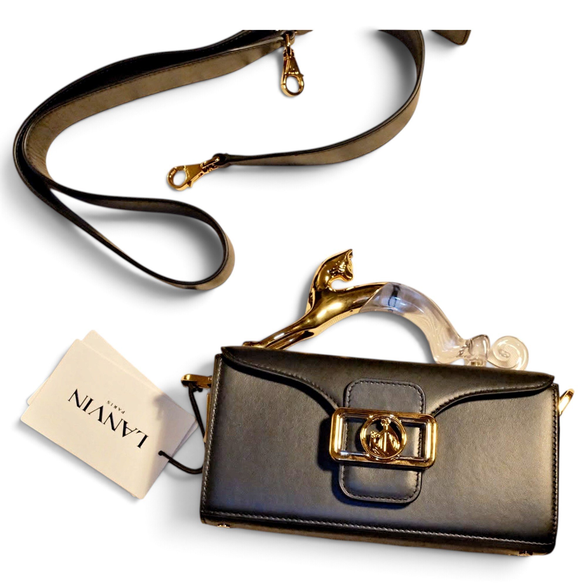 Pencil Chat leather handbag