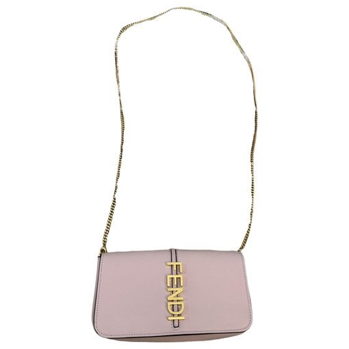 Fendigraphy leather crossbody bag