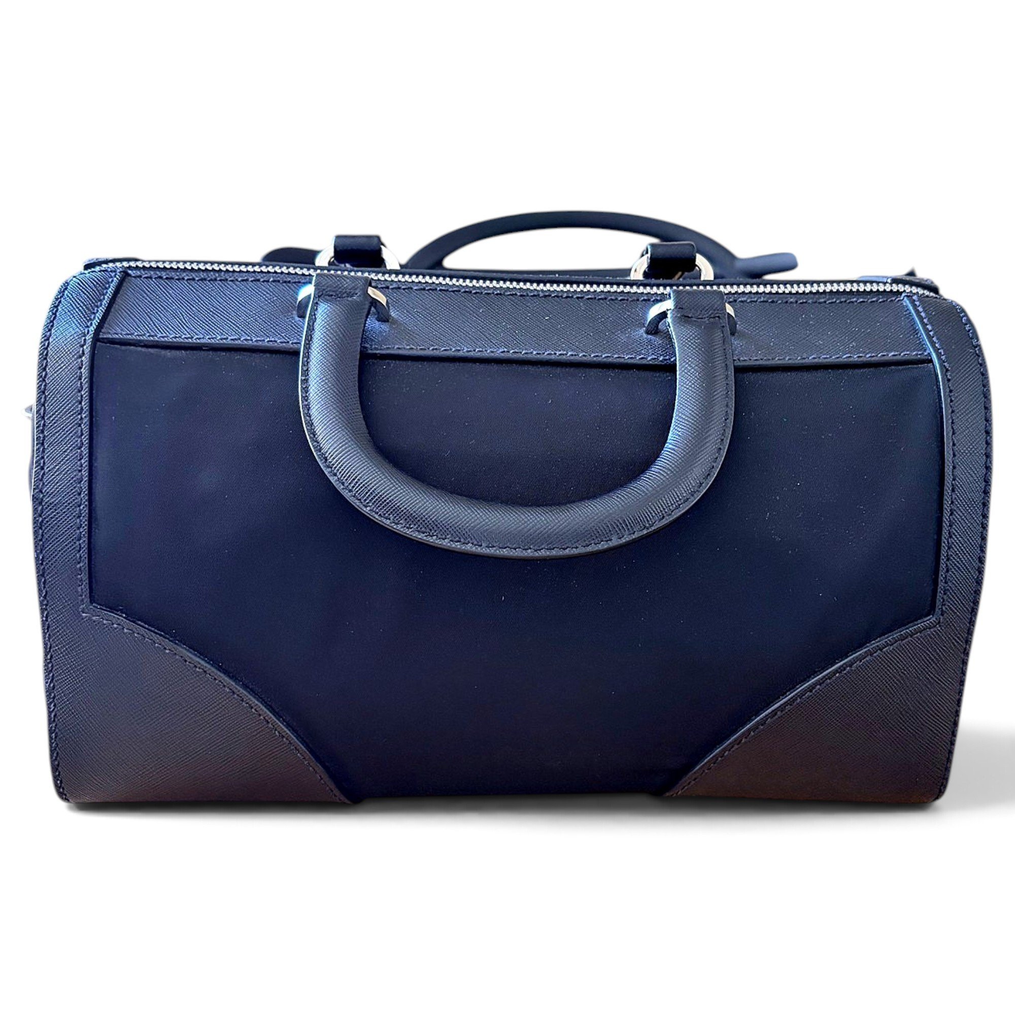 Leather bowling bag