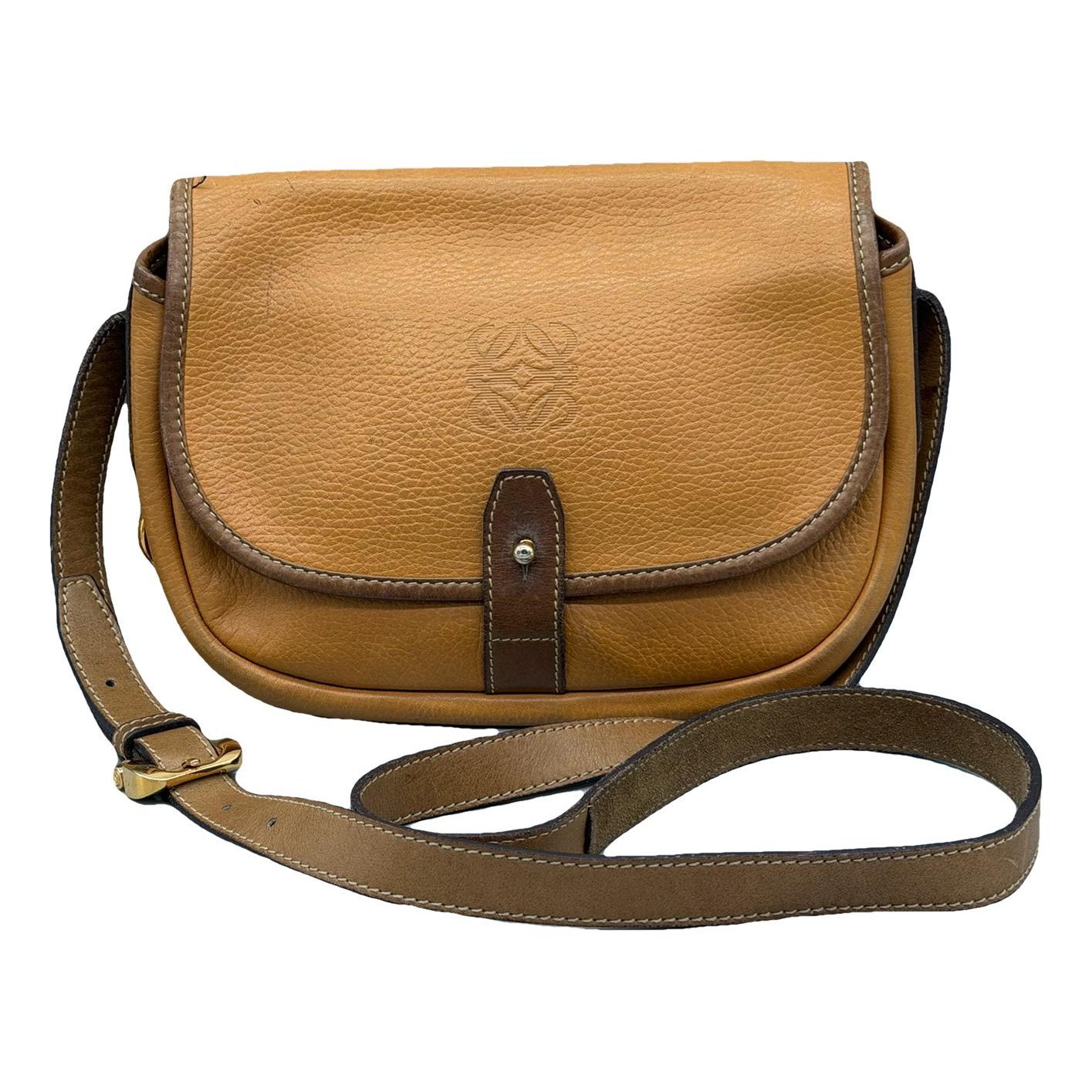Anagram leather handbag