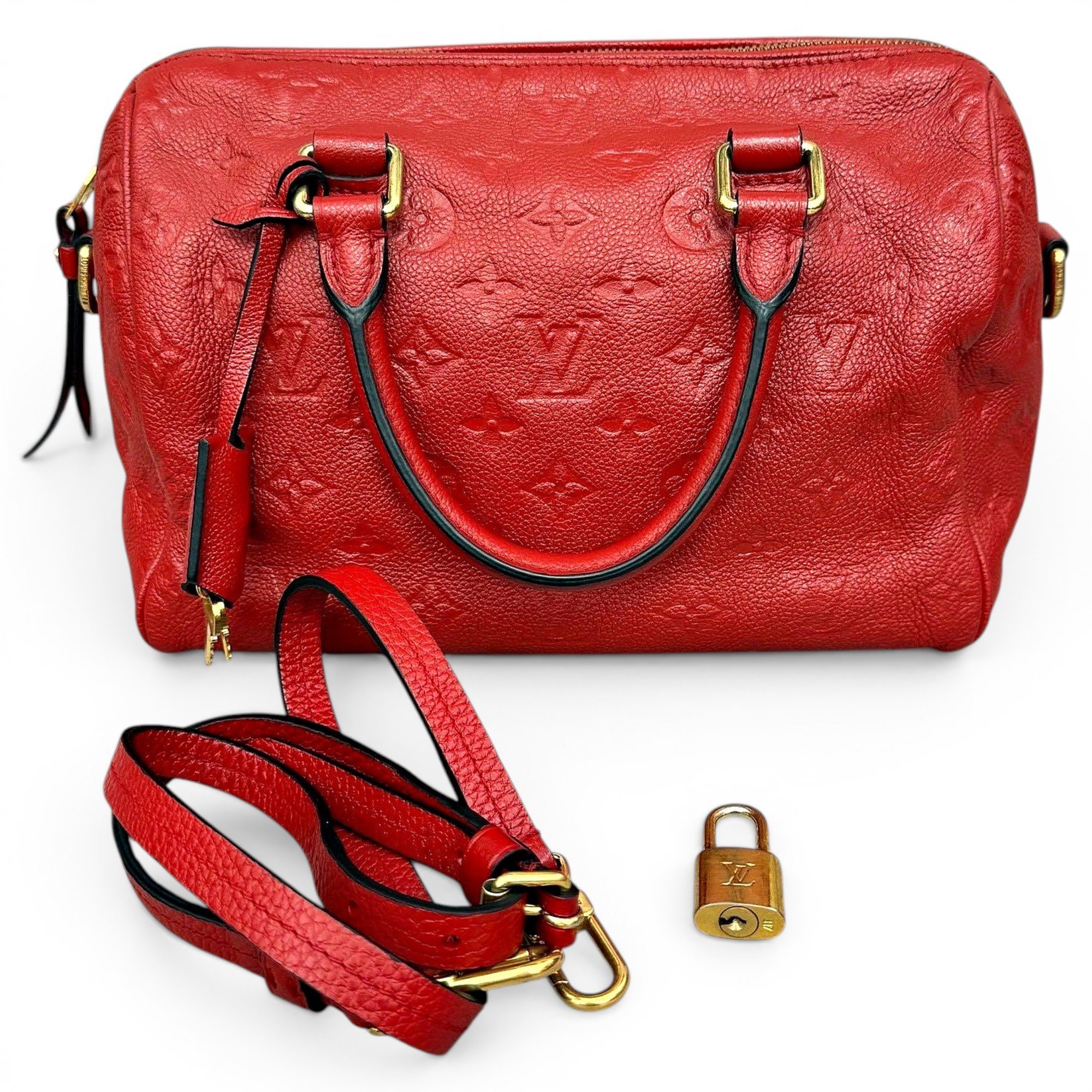 Speedy leather handbag