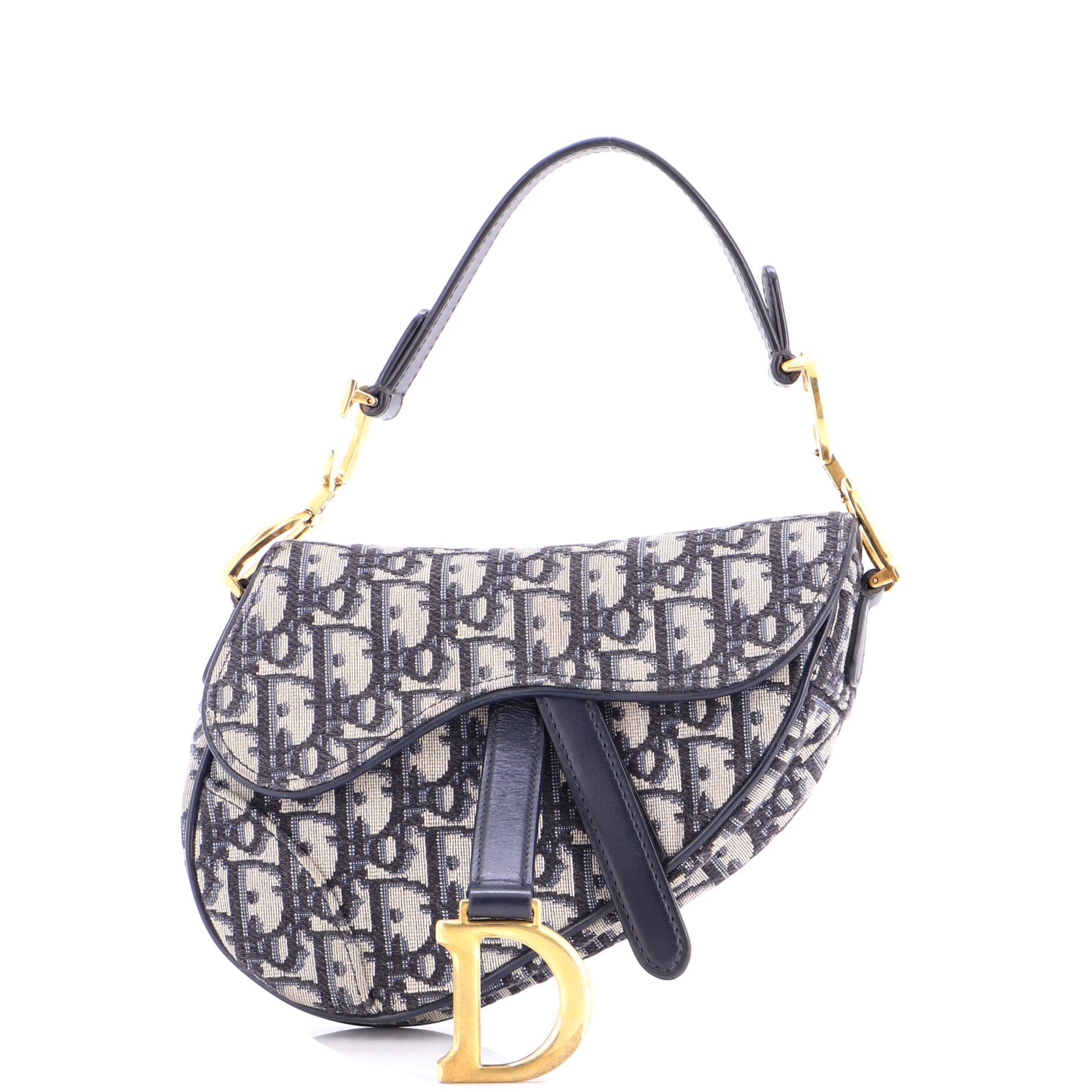 Dior Saddle Handbag Oblique Canvas Mini