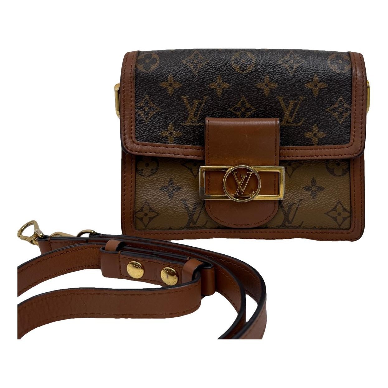 Dauphine leather handbag