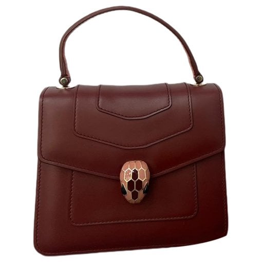 Serpenti leather handbag