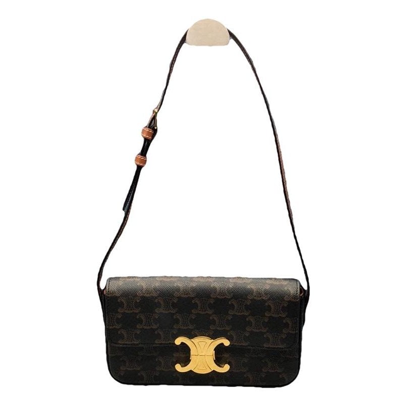 Triomphe Long leather handbag