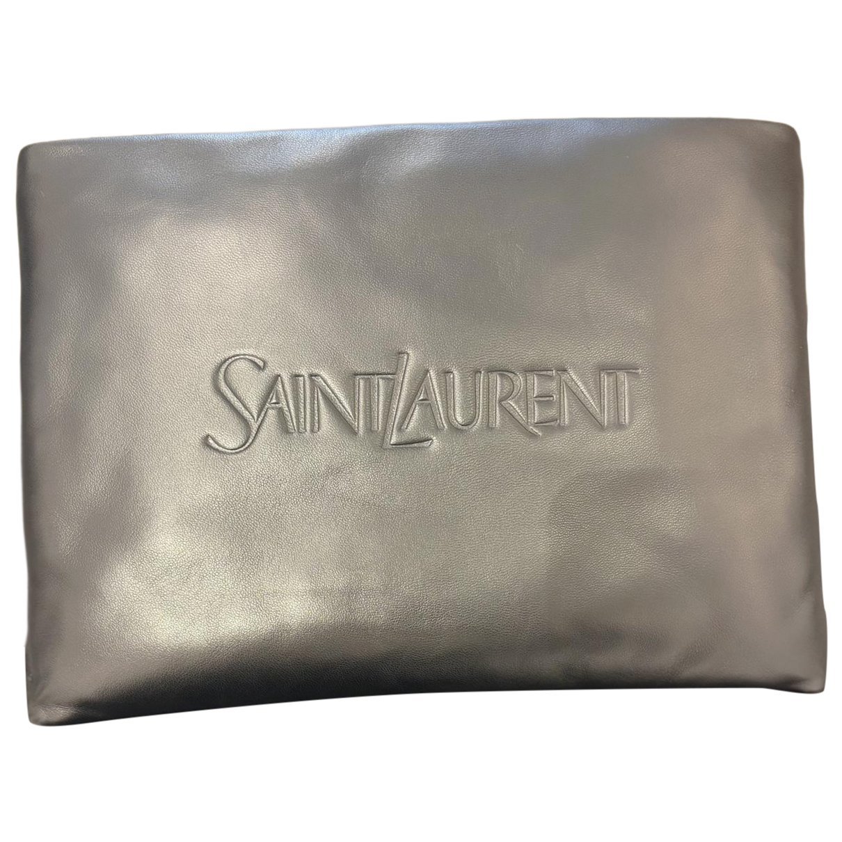 Leather clutch bag