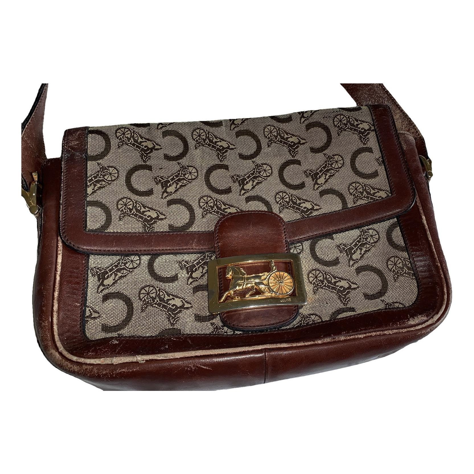 Triomphe leather crossbody bag