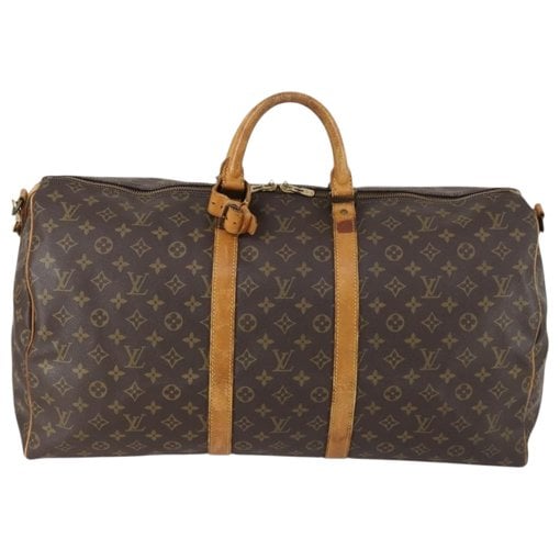 Keepall leather travel bag