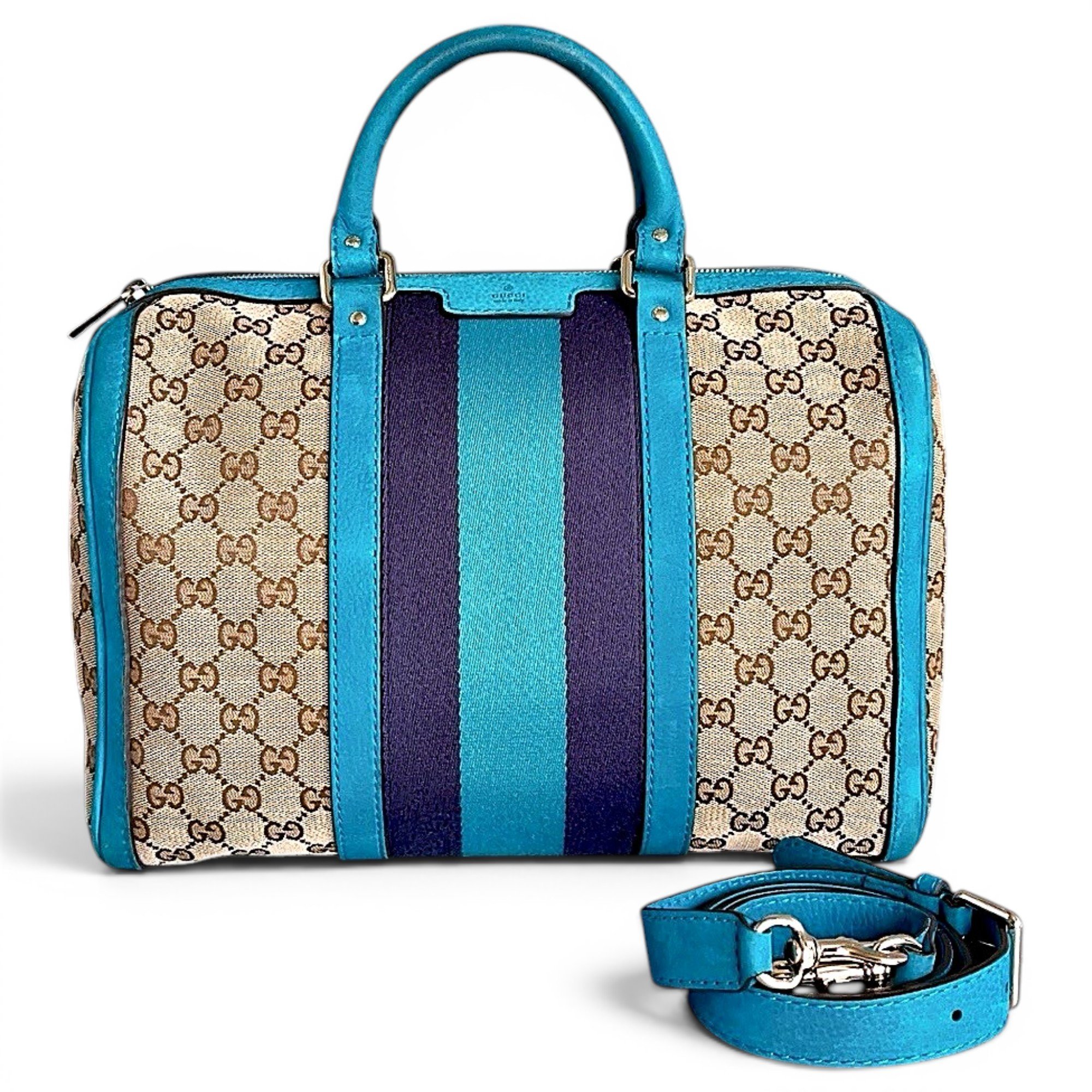 Ophidia Boston leather handbag