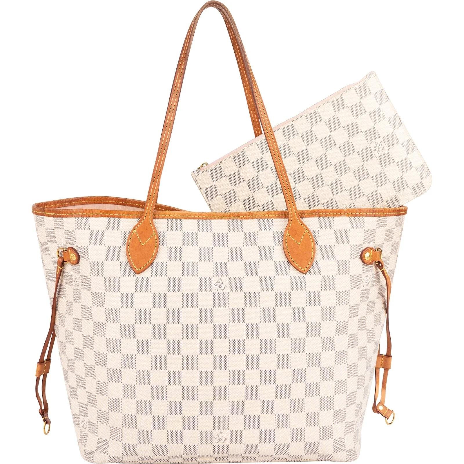 Louis Vuitton Neverfull leather handbag