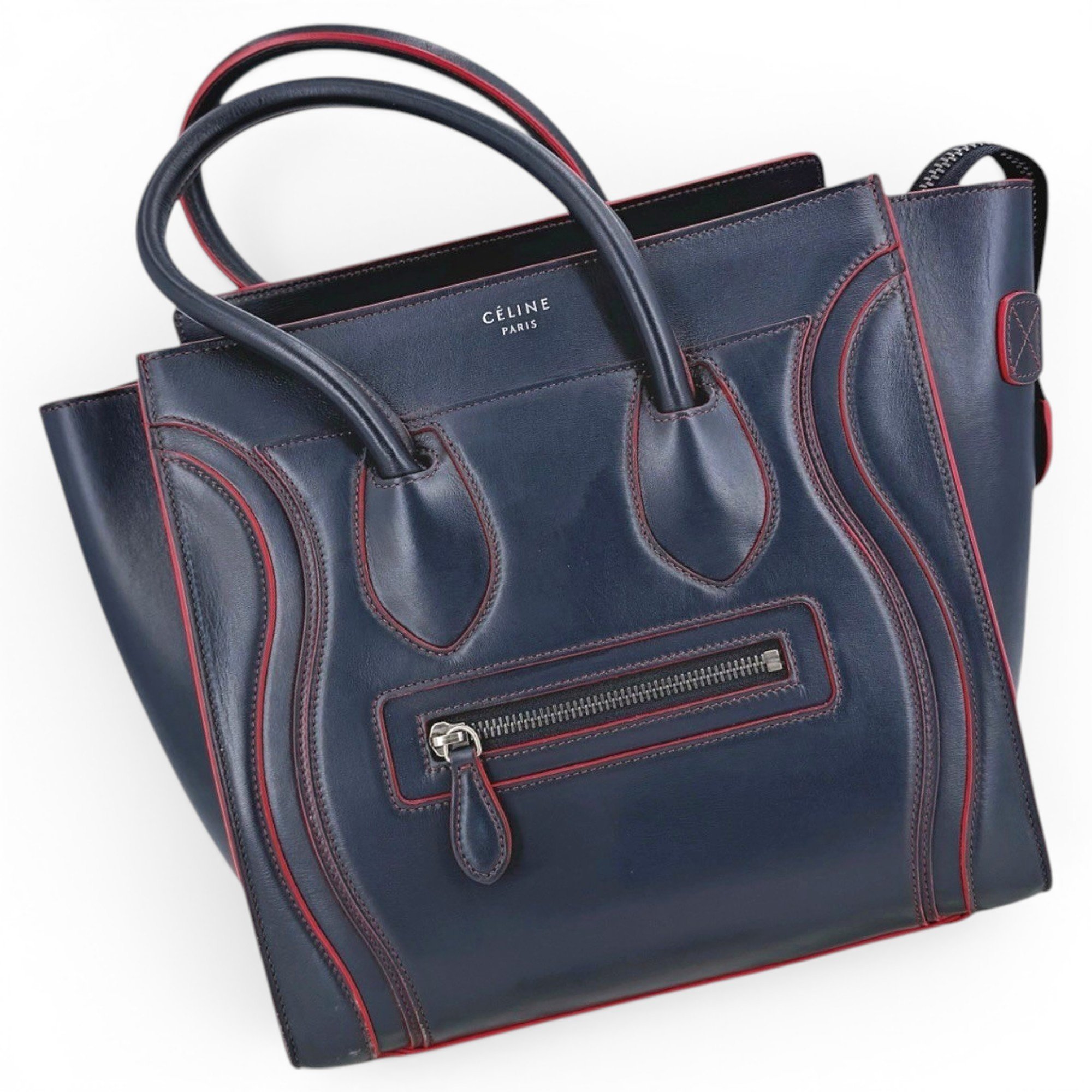 Luggage leather handbag