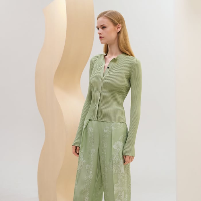 Vert Tendre Buttoned Cardigan