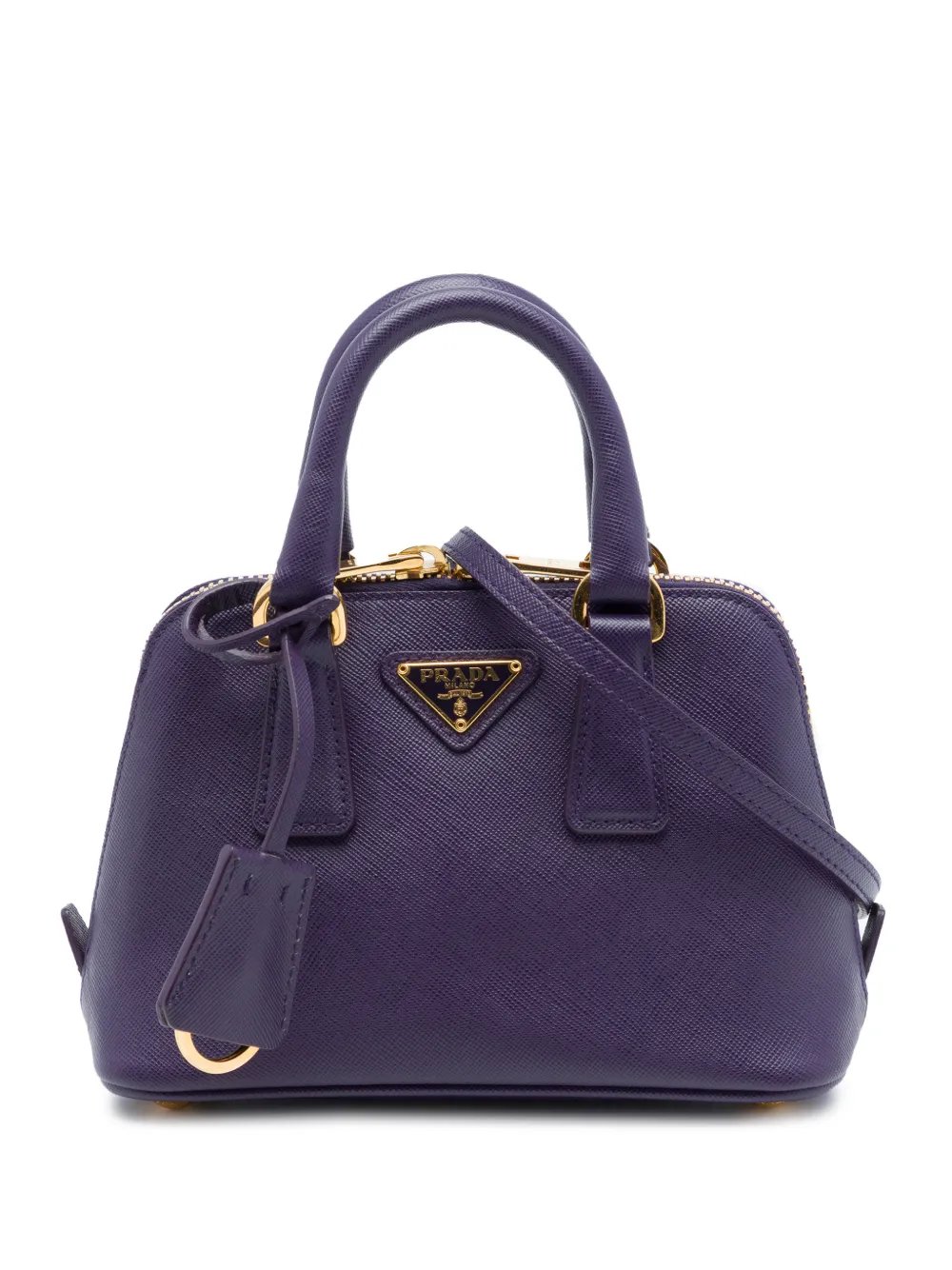 2010-2026 Mini Saffiano Lux Promenade satchel
