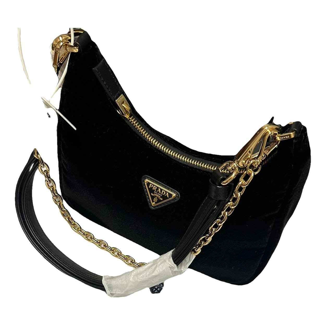 Re-edition velvet mini bag