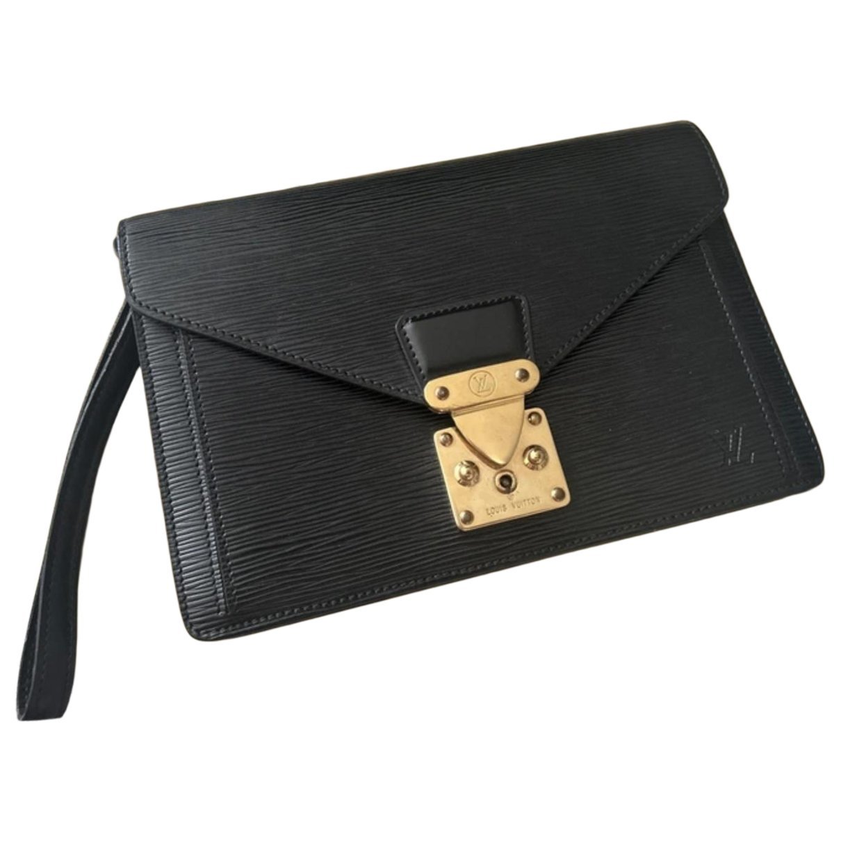 Sellier leather clutch bag