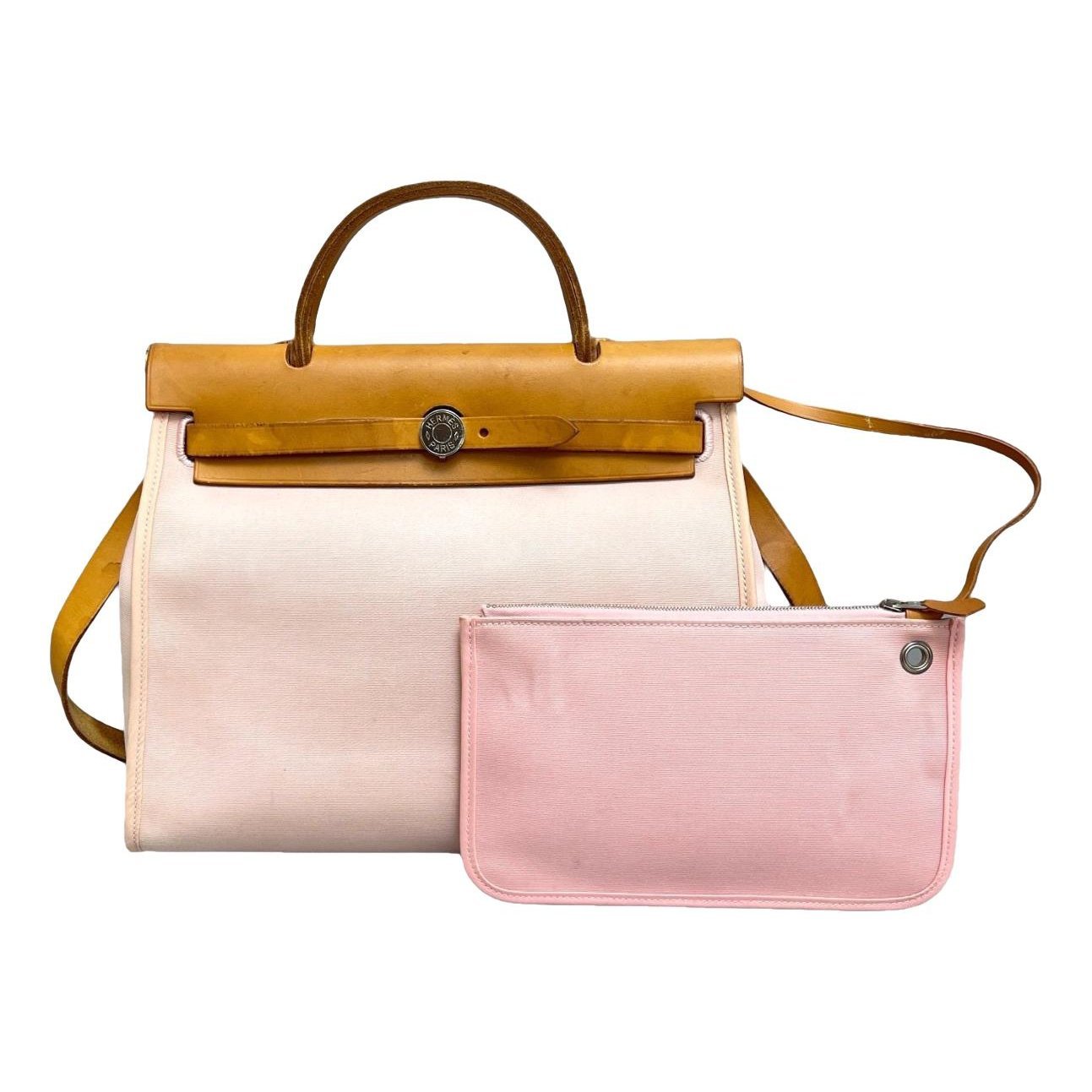 Hermes Herbag cloth handbag