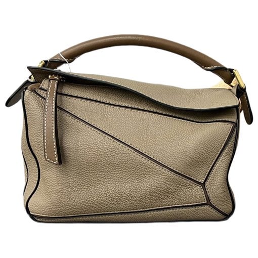Puzzle leather handbag
