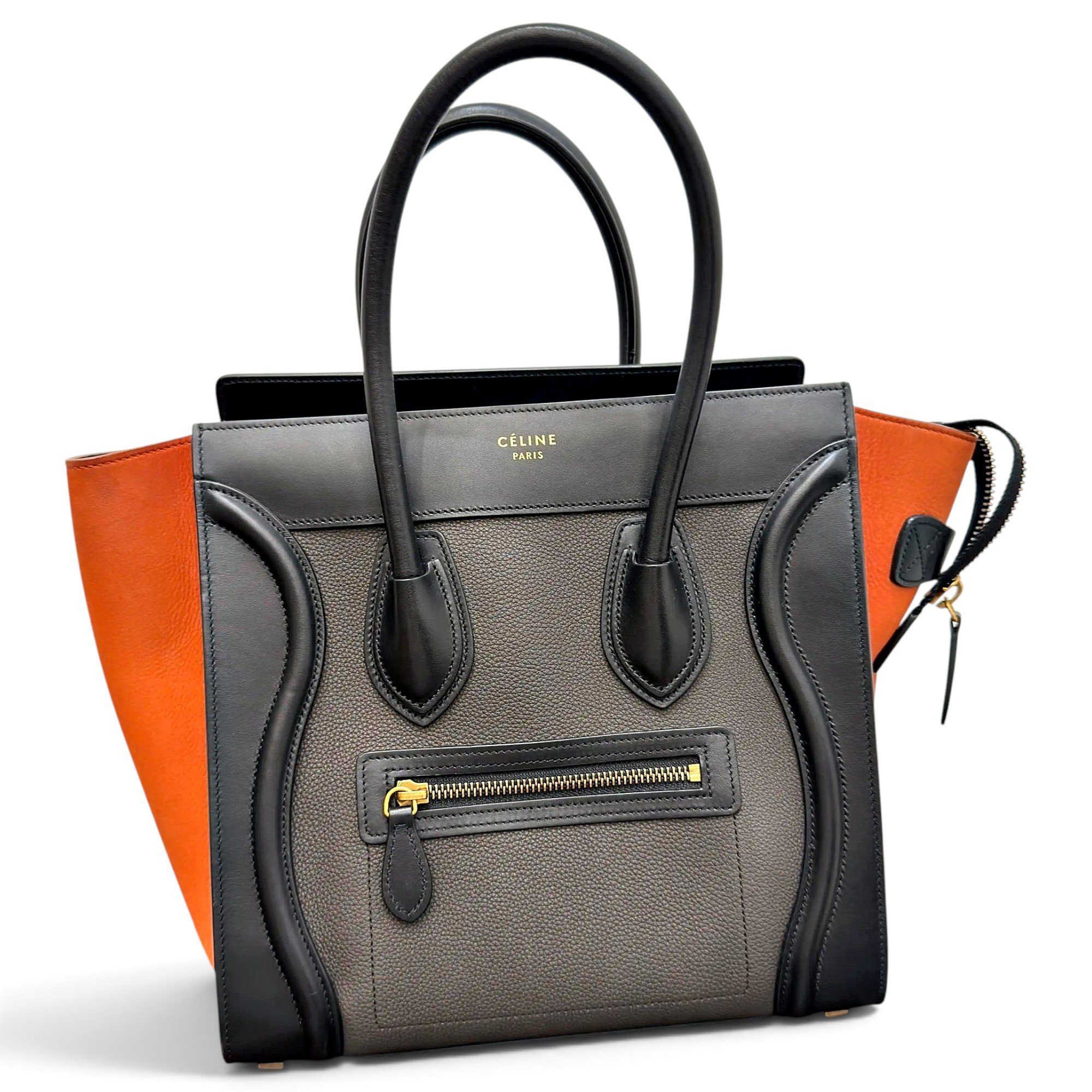Luggage leather tote