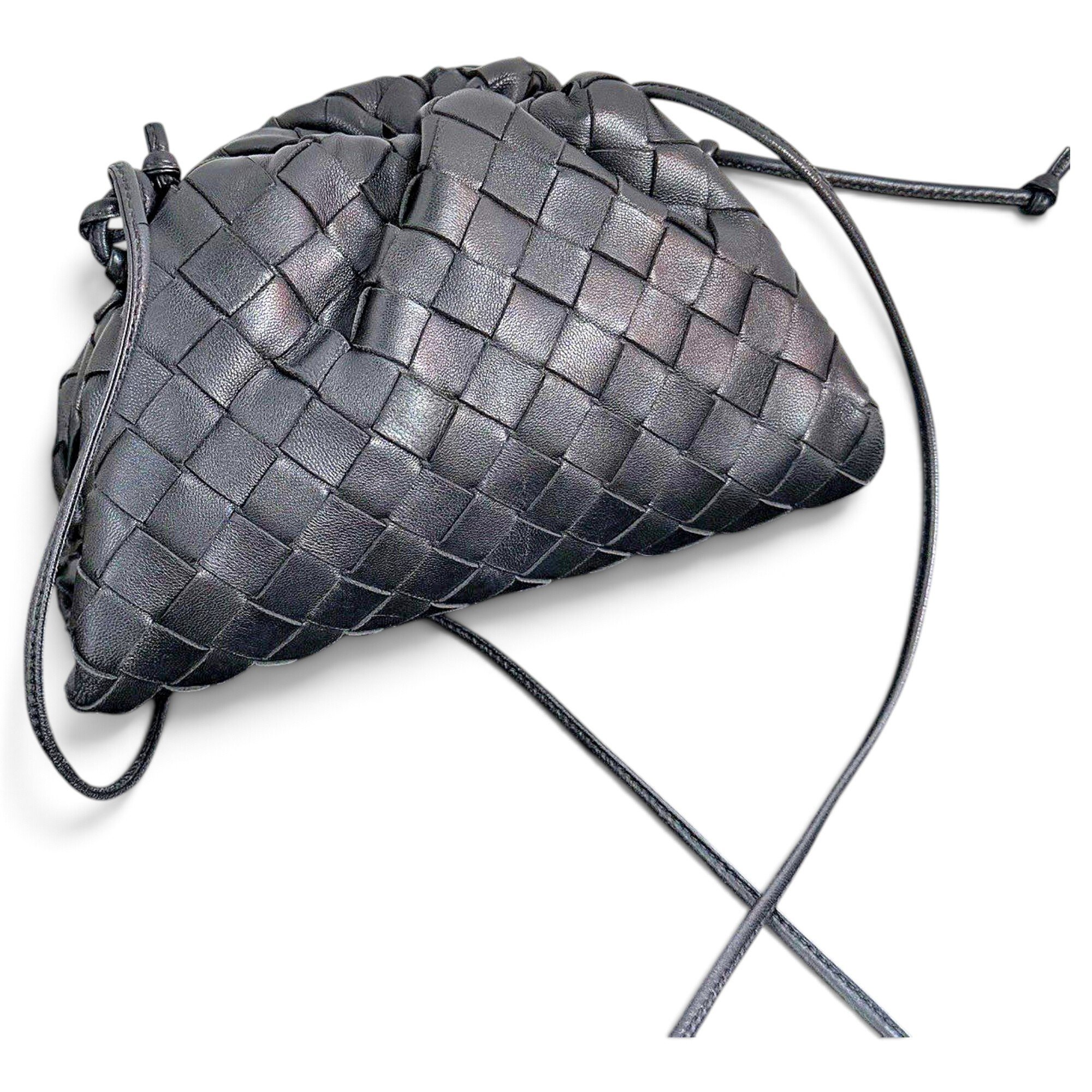 Pouch leather crossbody bag